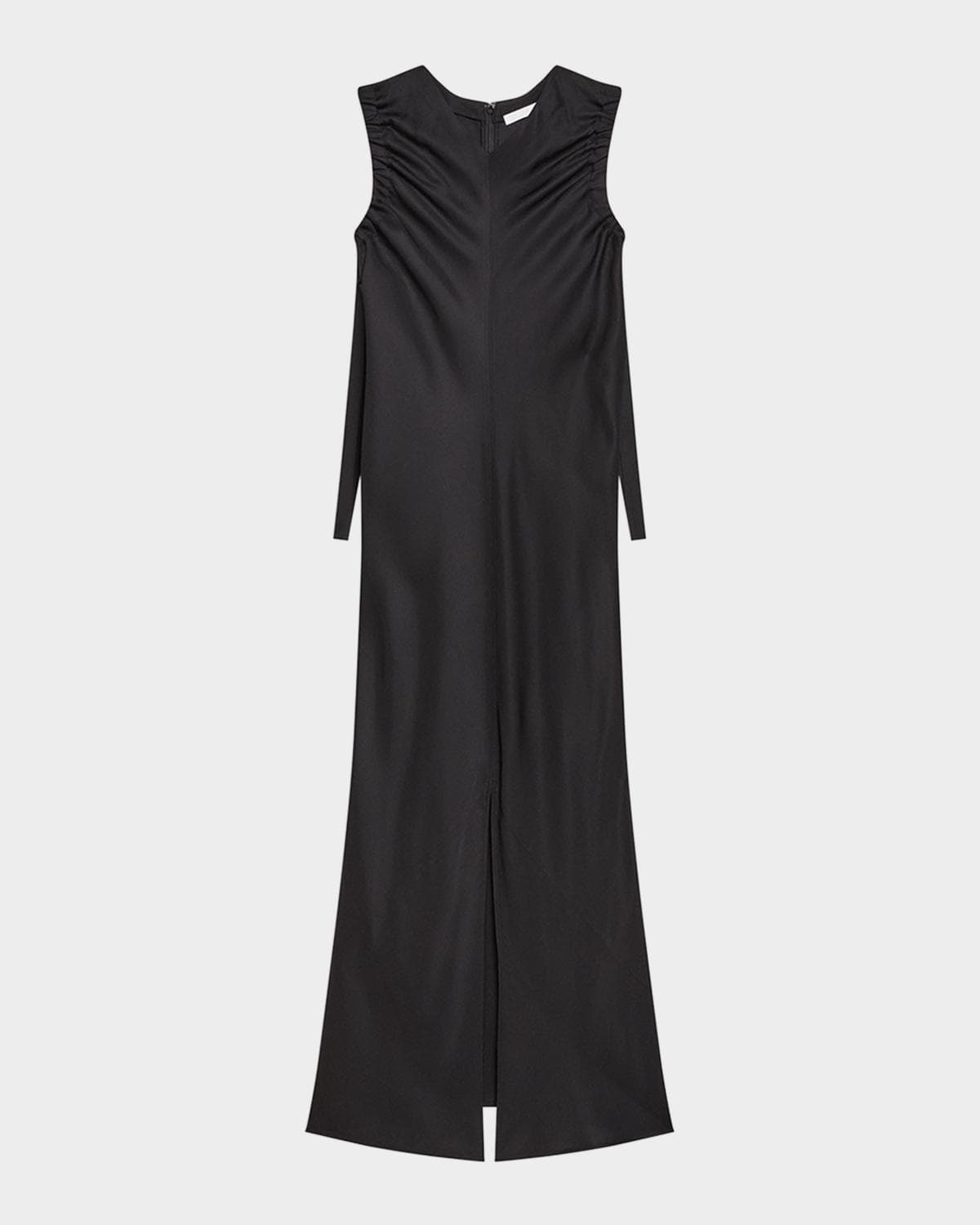 Helmut Lang Ruched Sleeveless Maxi Dress