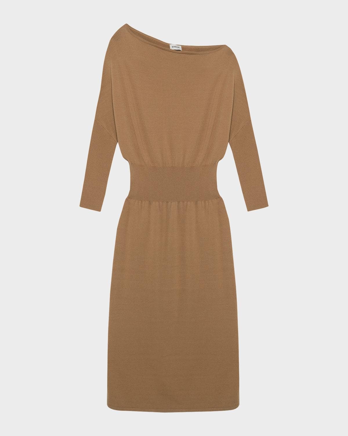 SIMKHAI Janese Off-The-Shoulder Knit Midi Dress