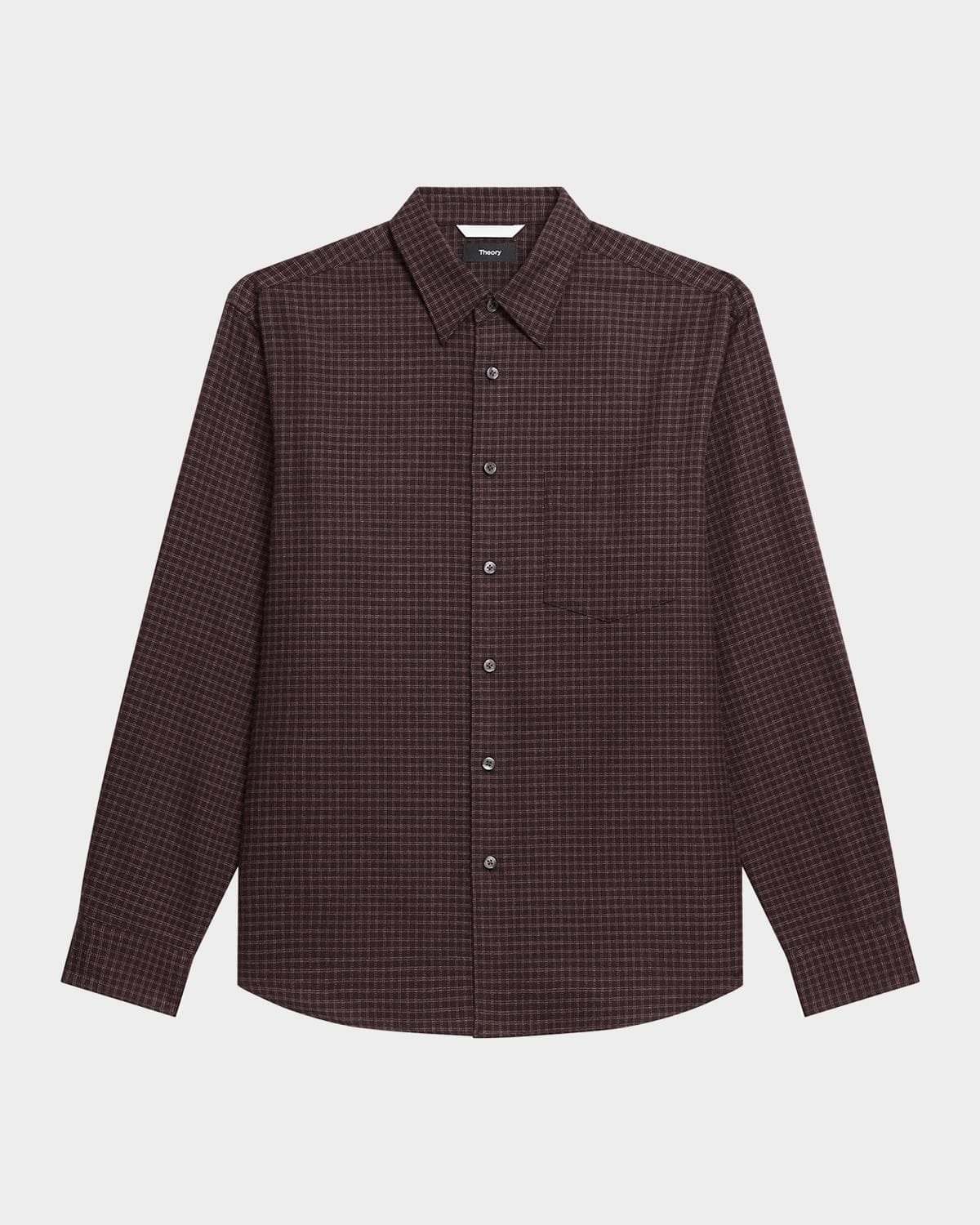 Theory Men's Weekend Cotton Check Button-Down Shirt