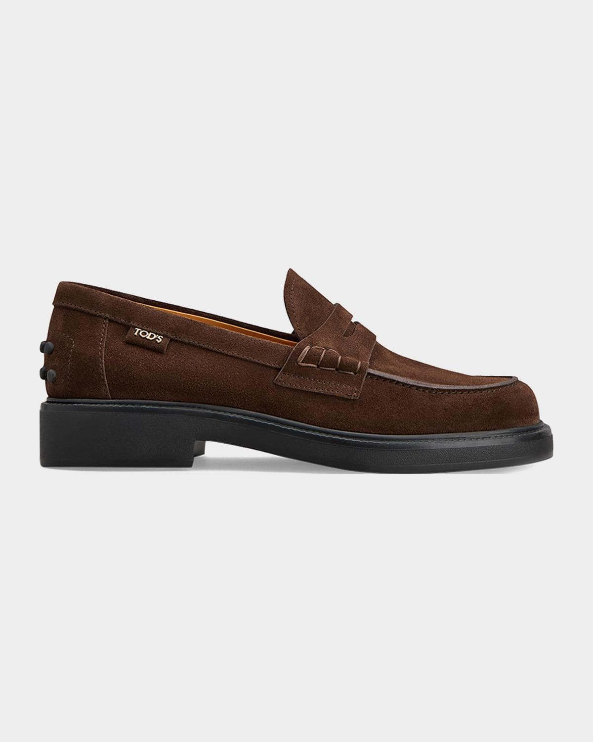 Tod's Gomma Suede Penny Loafers