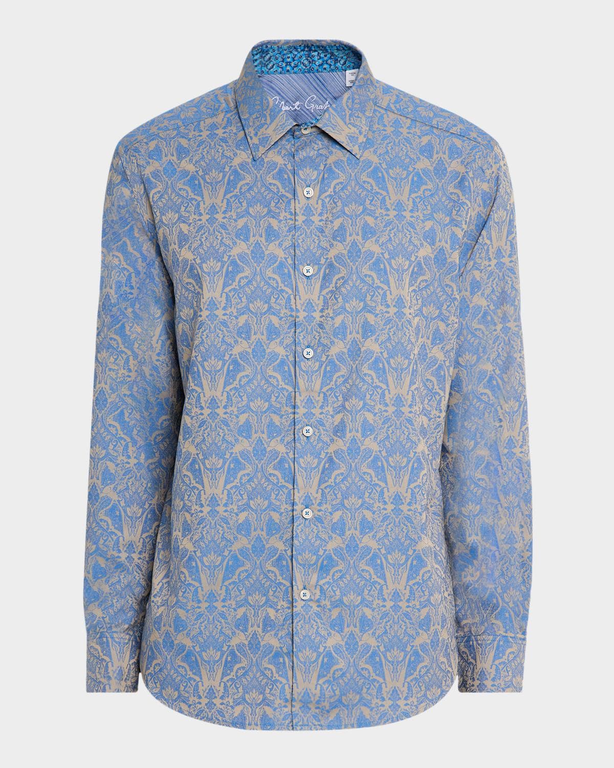 Robert Graham Men's Highland Damask Jacquard Sport Shirt