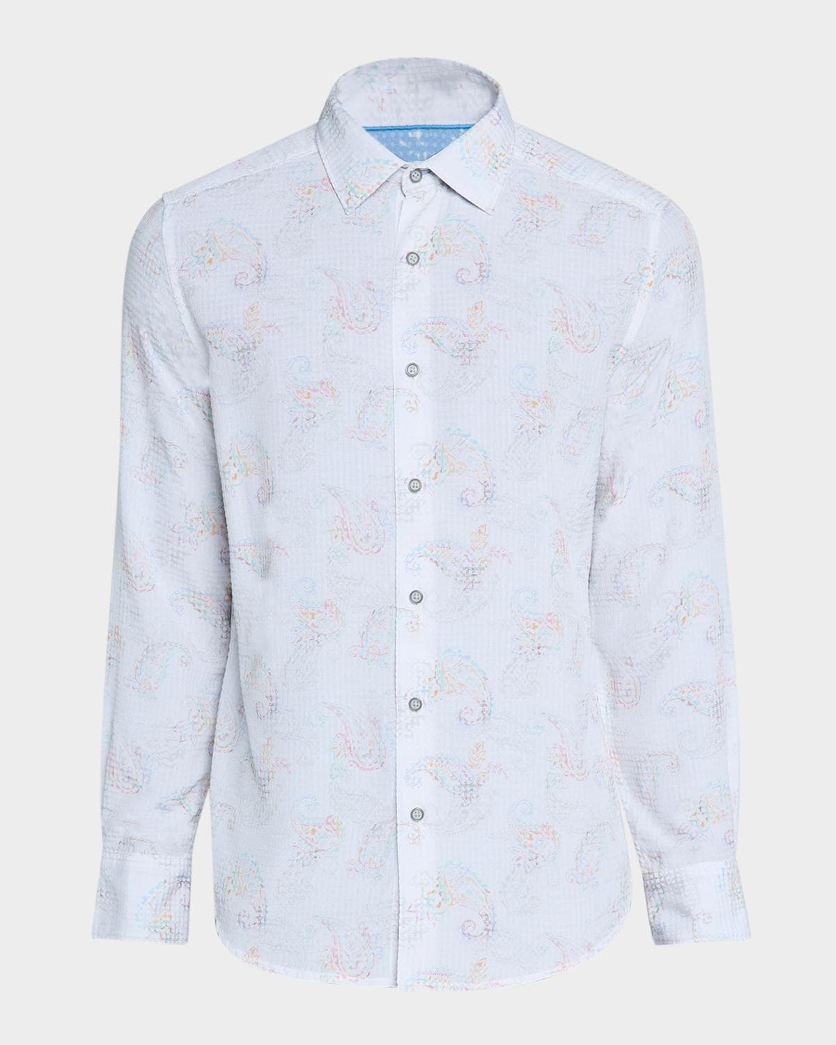 Robert Graham Men's Alibon Cotton Multicolor Paisley Sport Shirt