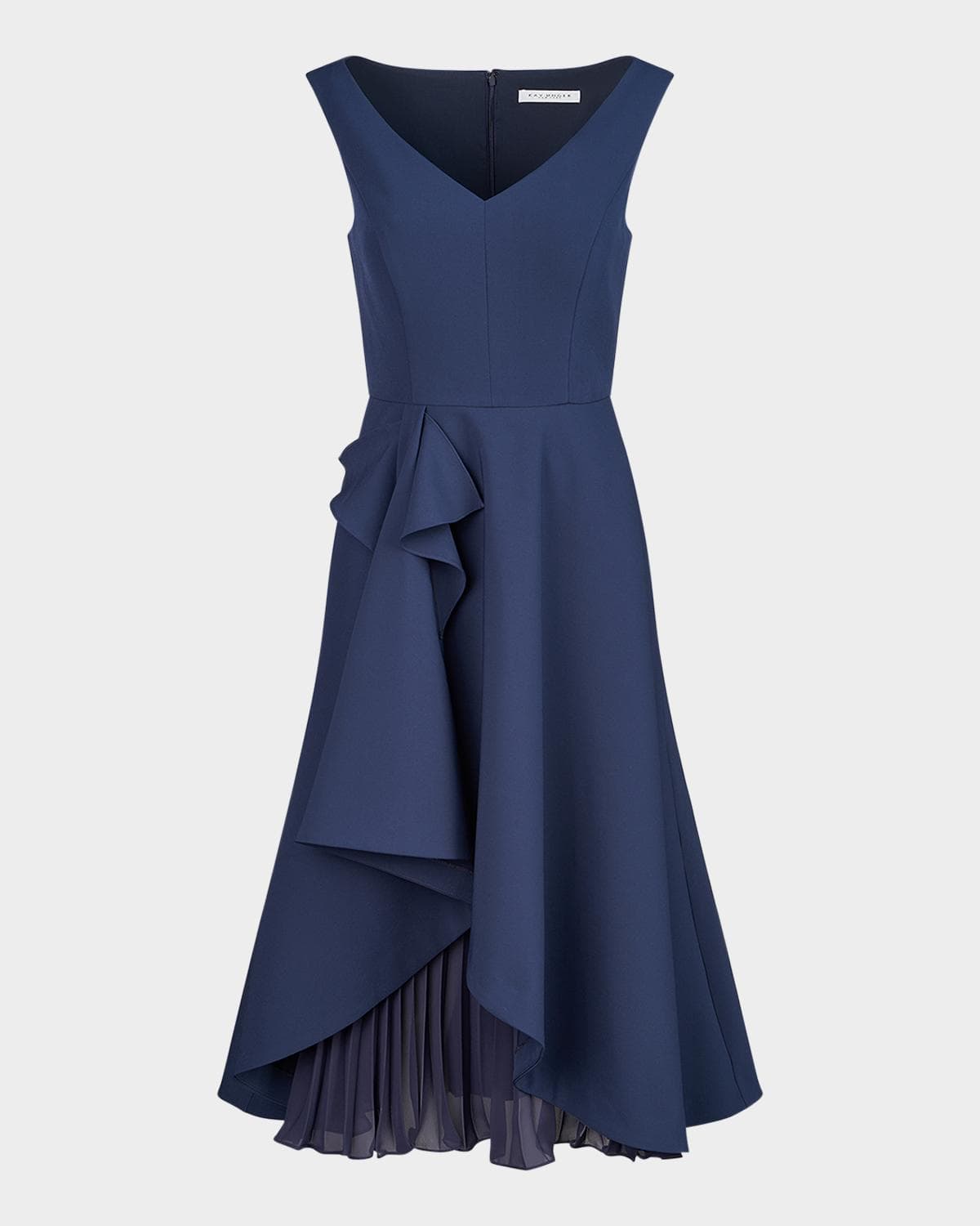 Kay Unger New York Begonia Sleeveless Midi Cocktail Dress