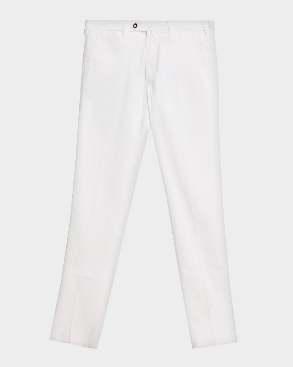 Sartorio Men's Wool Flat-Front Trousers