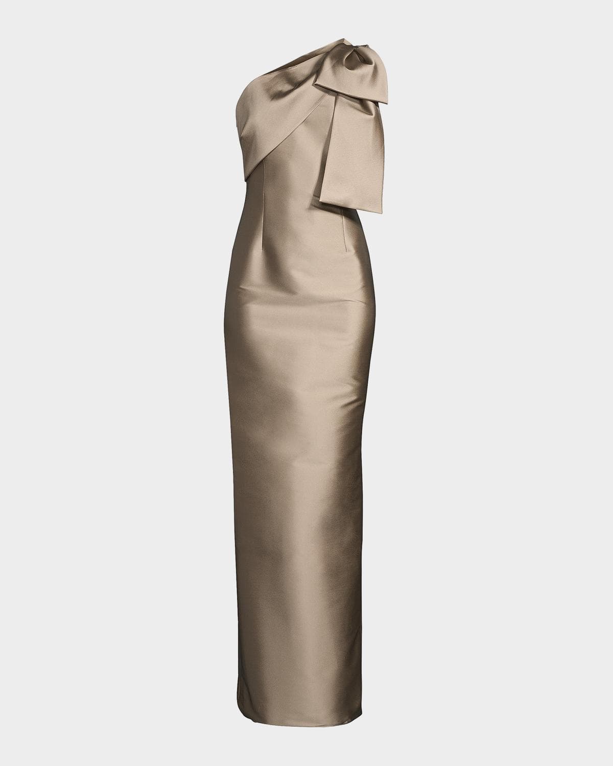 SACHIN BABI Bonnie Satin One-Shoulder Gown