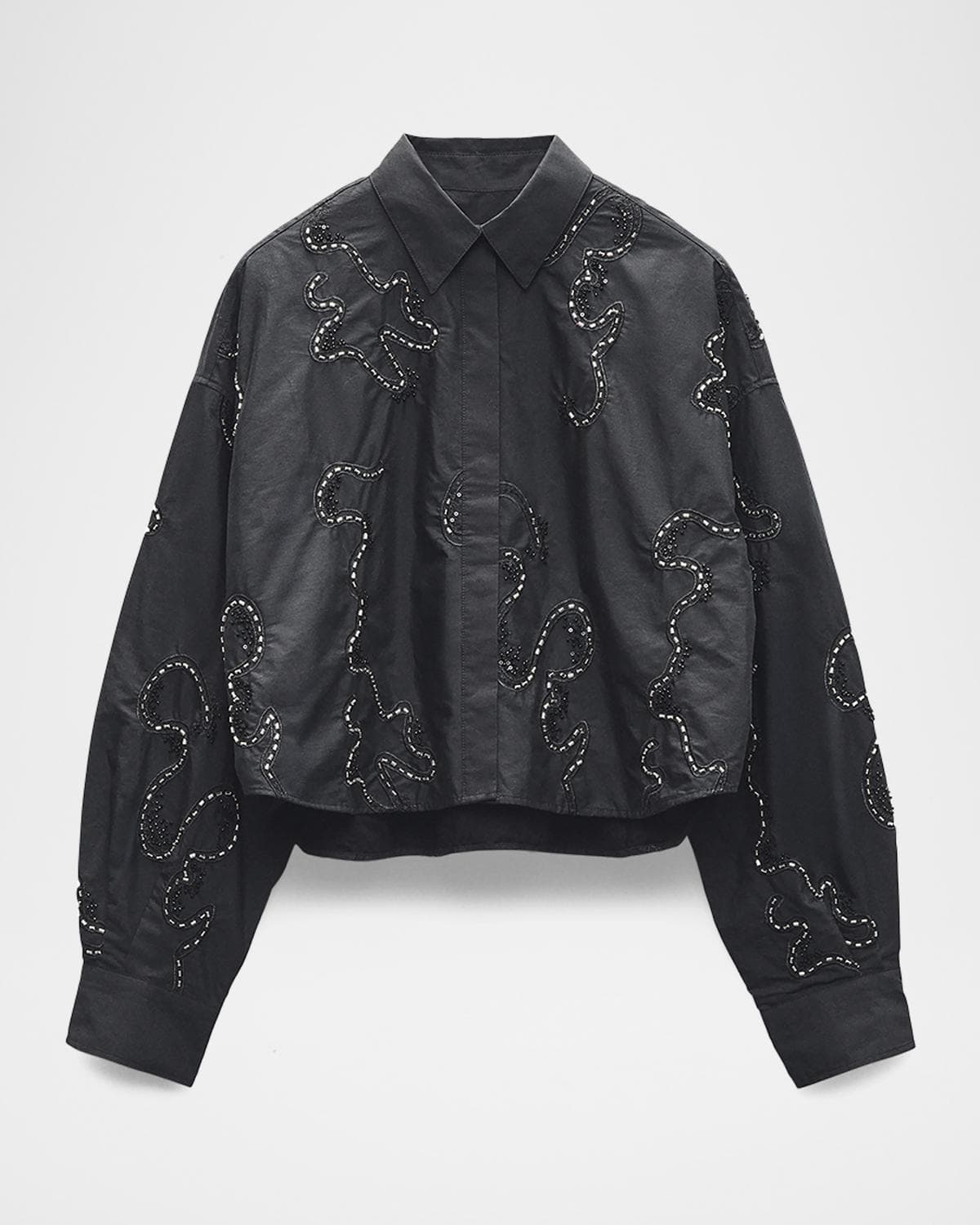 rag & bone Beatrice Embroidered Long-Sleeve Shirt
