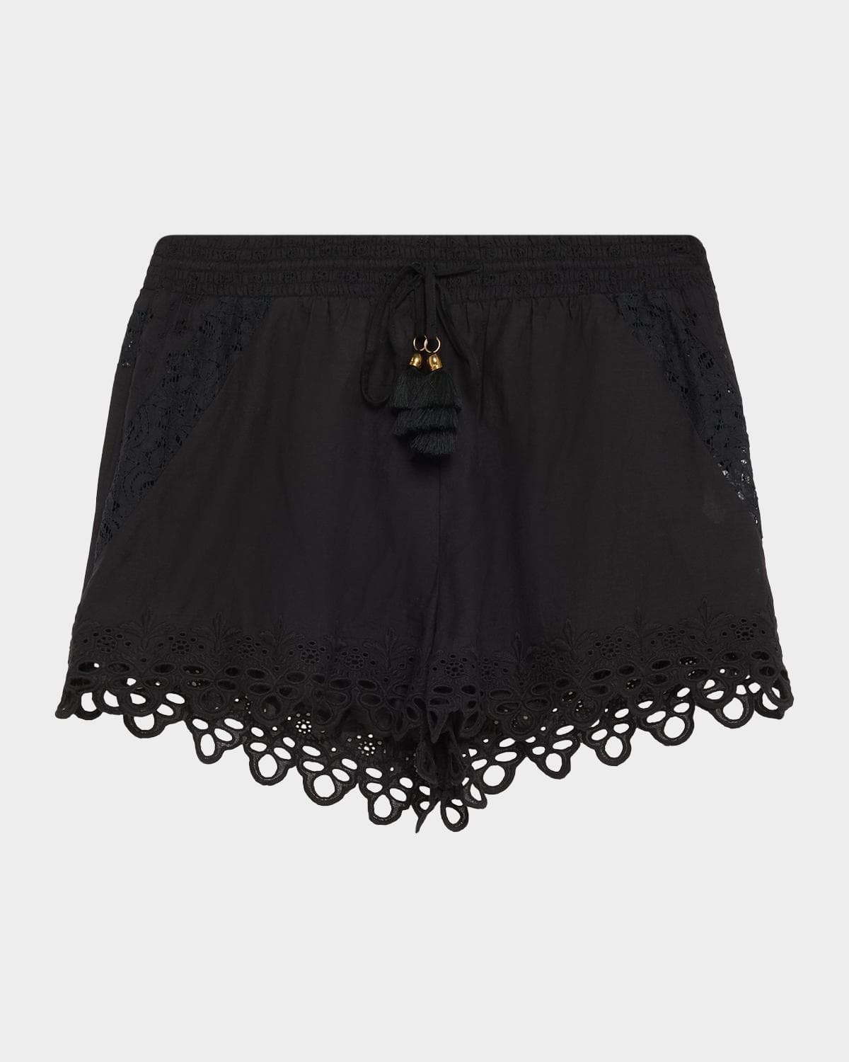 Ramy Brook Diane Eyelet Drawstring Shorts