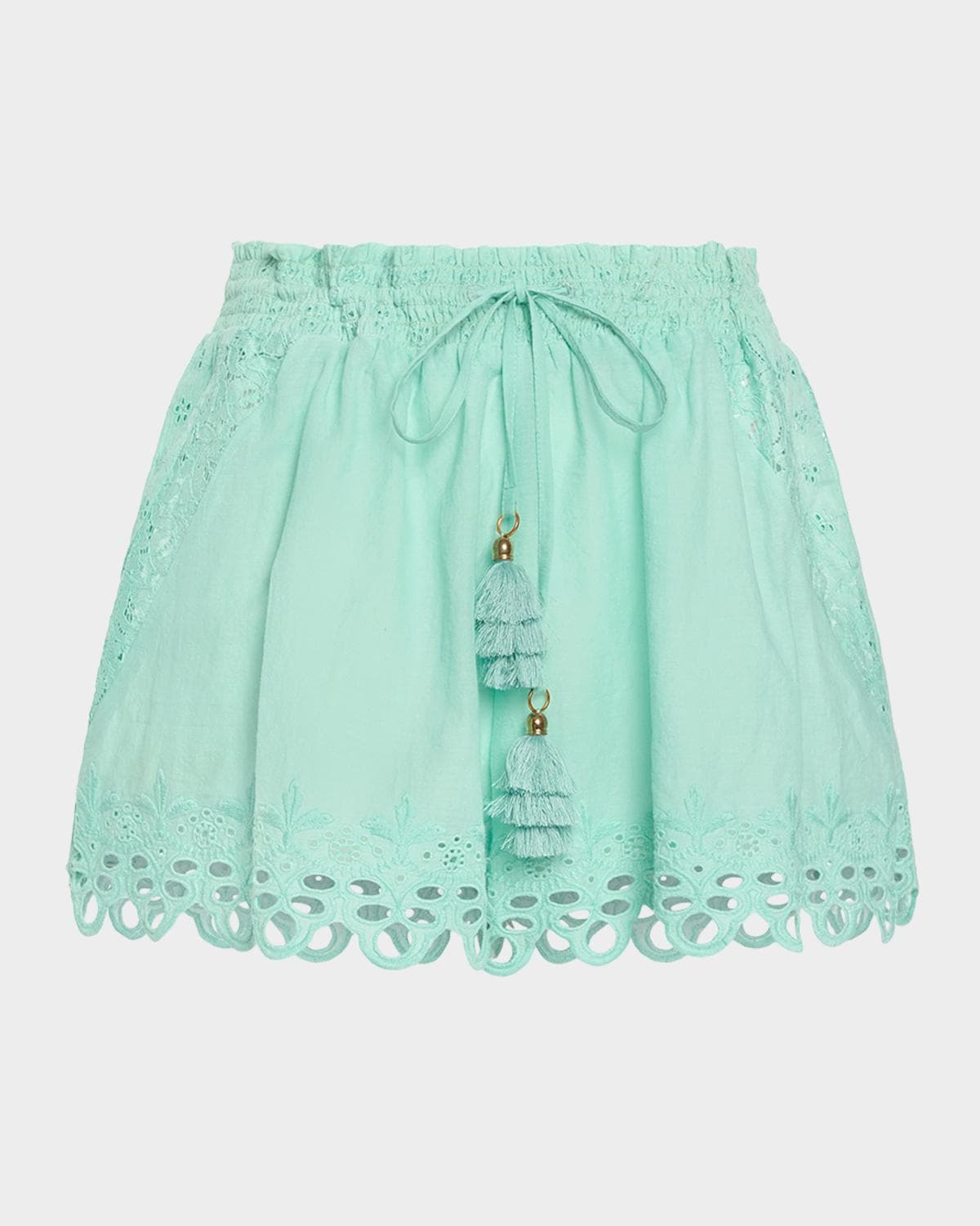Ramy Brook Diane Eyelet Drawstring Shorts