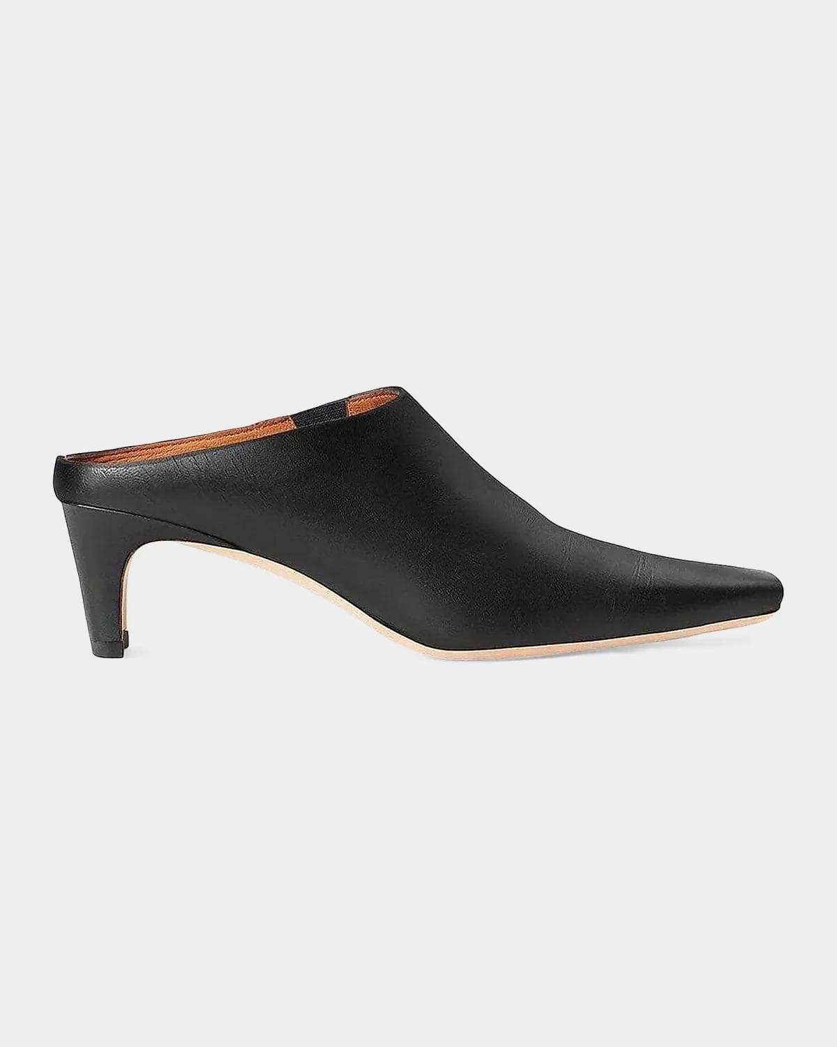 STAUD Wally 55MM Leather Mules