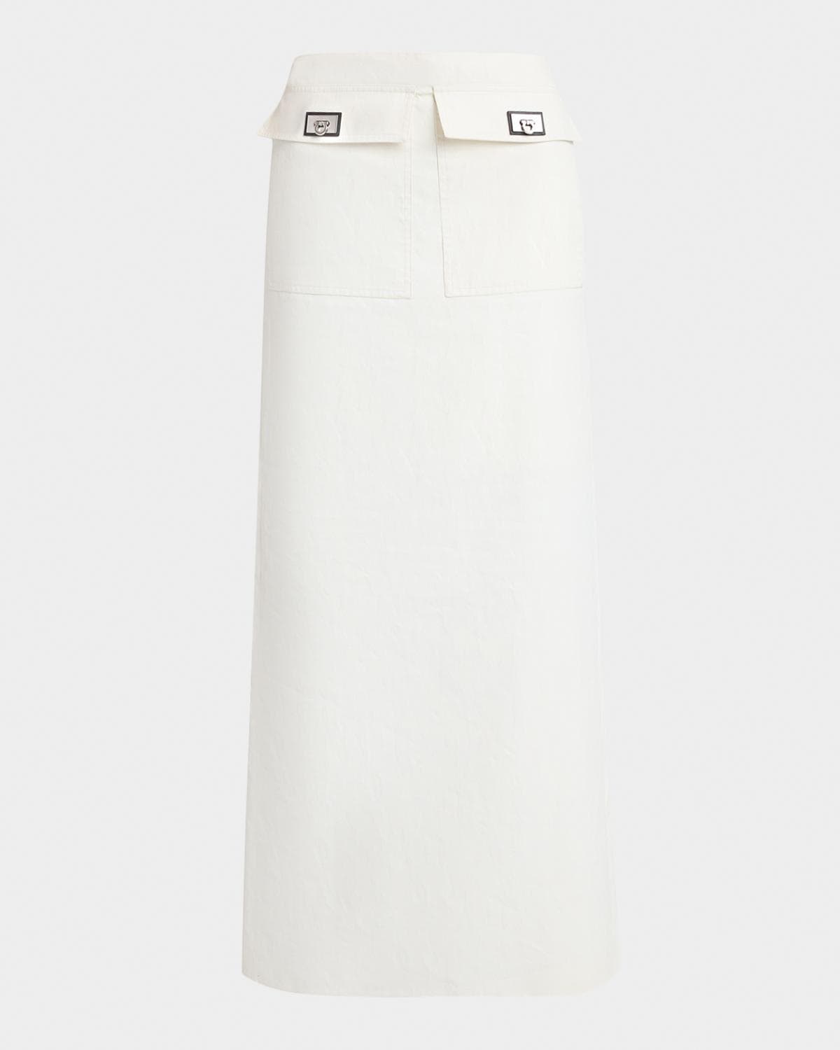 FERRAGAMO Turn-Lock Pocket Maxi Skirt