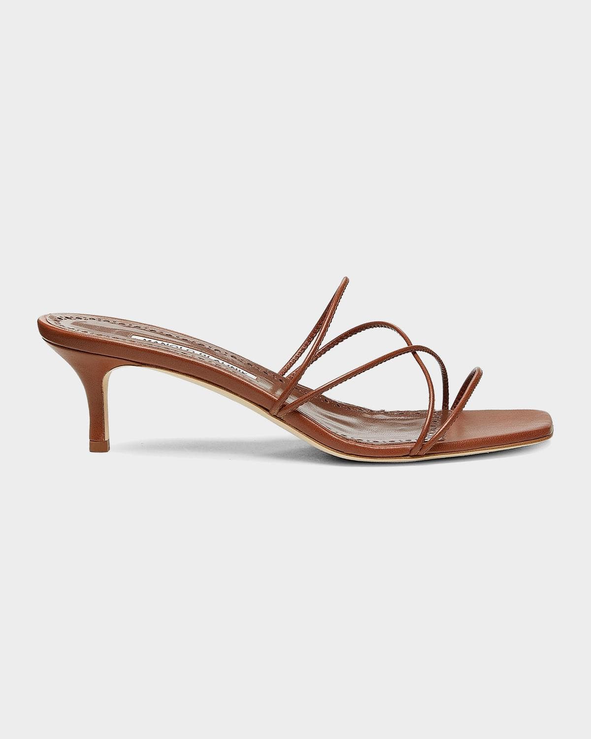 Manolo Blahnik Ninfemu 50MM Leather Strappy Sandals
