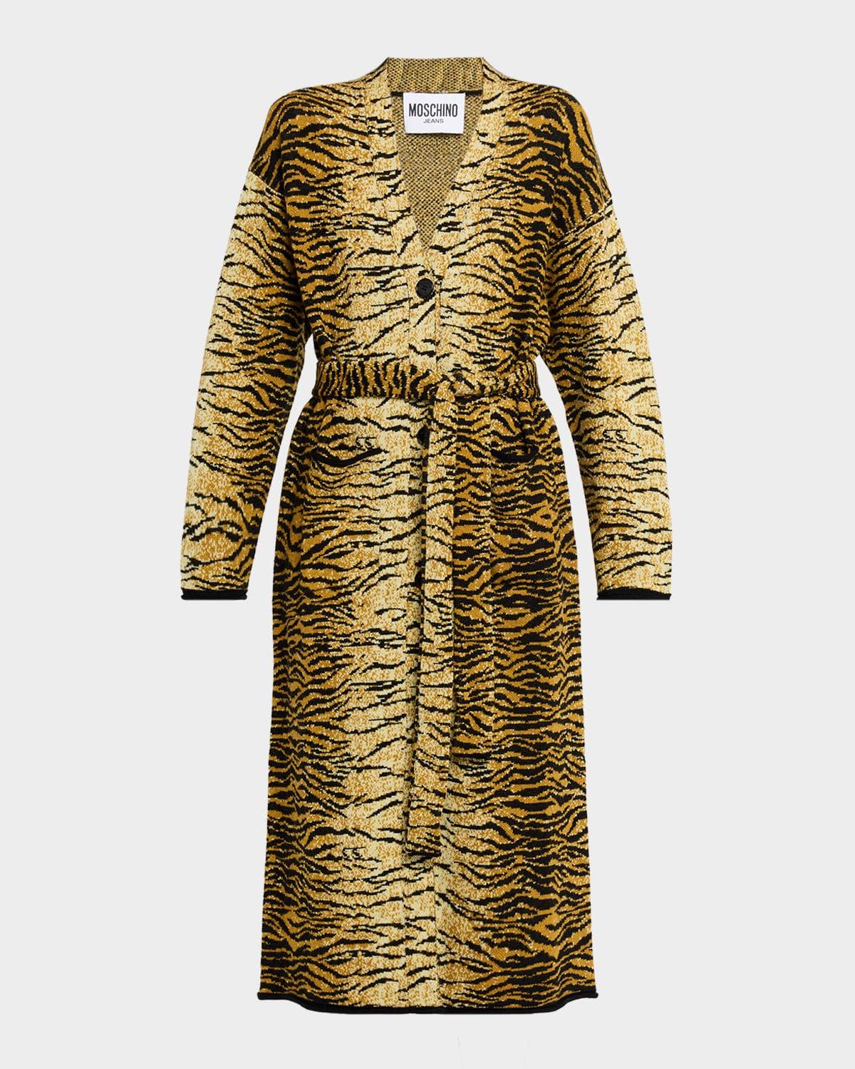 Moschino Jeans Tiger Knit Duster · X-SMALL
