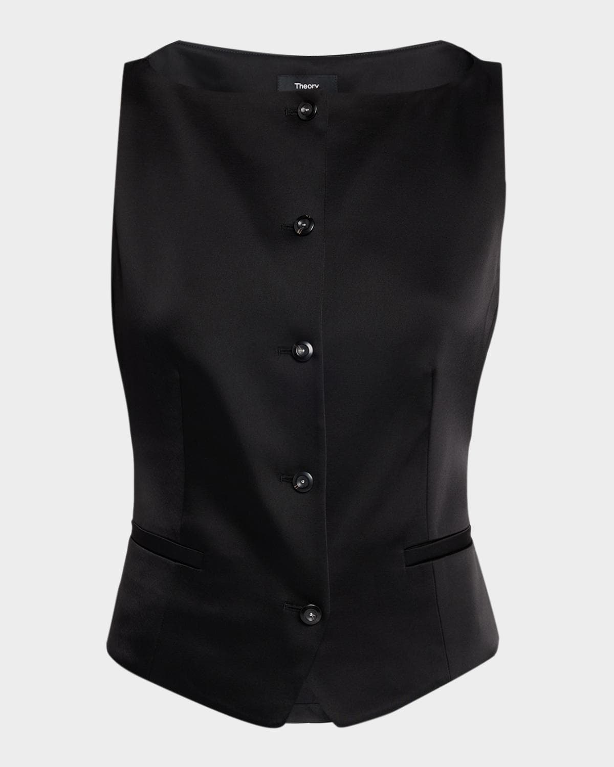 Theory Satin Boat-Neck Vest