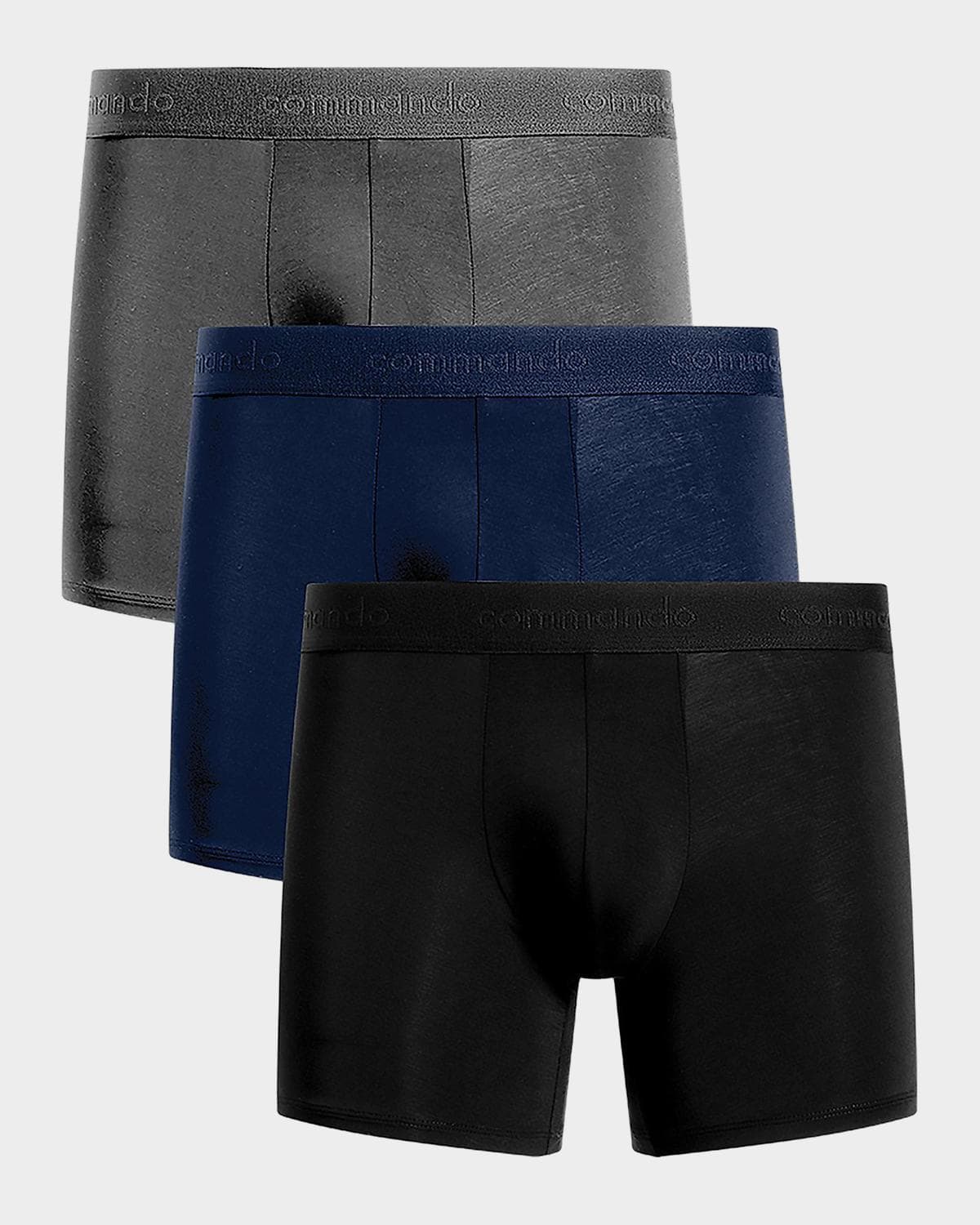 Commando Men's Micro Modal Modern-Fit Boxer Brief 3-Pack