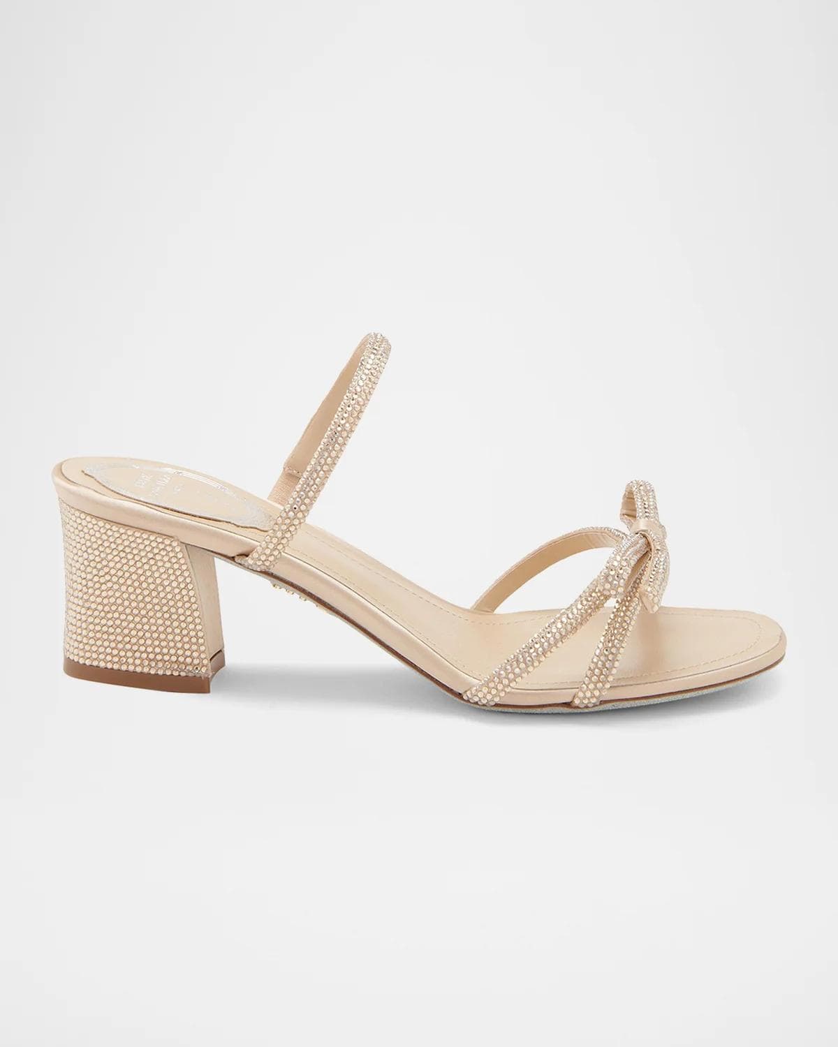 Rene Caovilla Embellished Satin Sandals