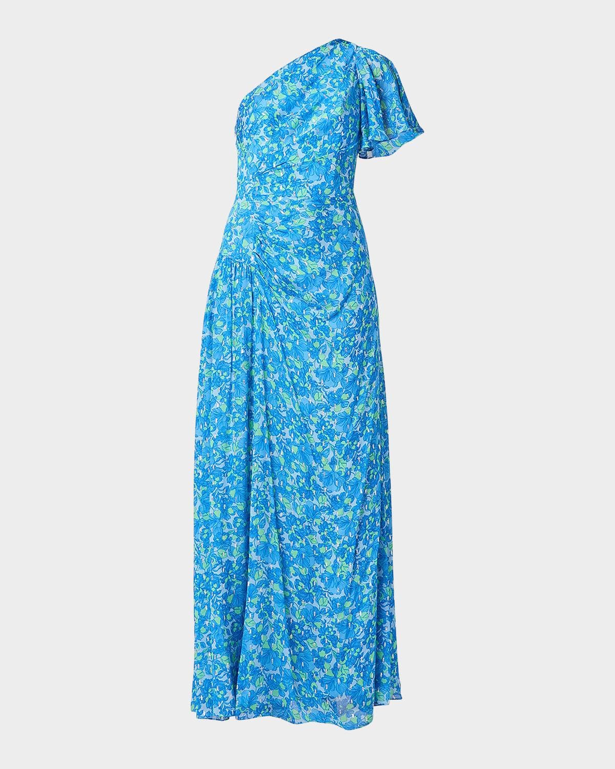 Shoshanna Latissa One-Shoulder Maxi Dress