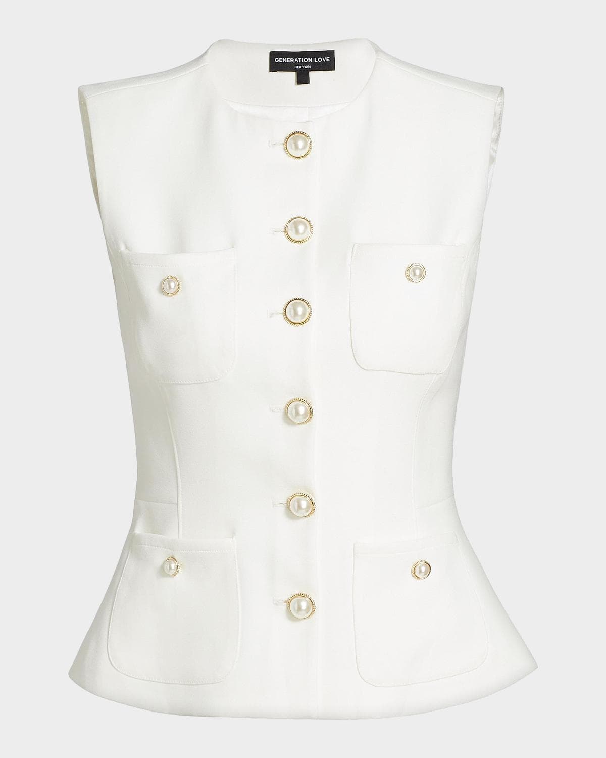 Generation Love Susanna Stretch Crepe Vest