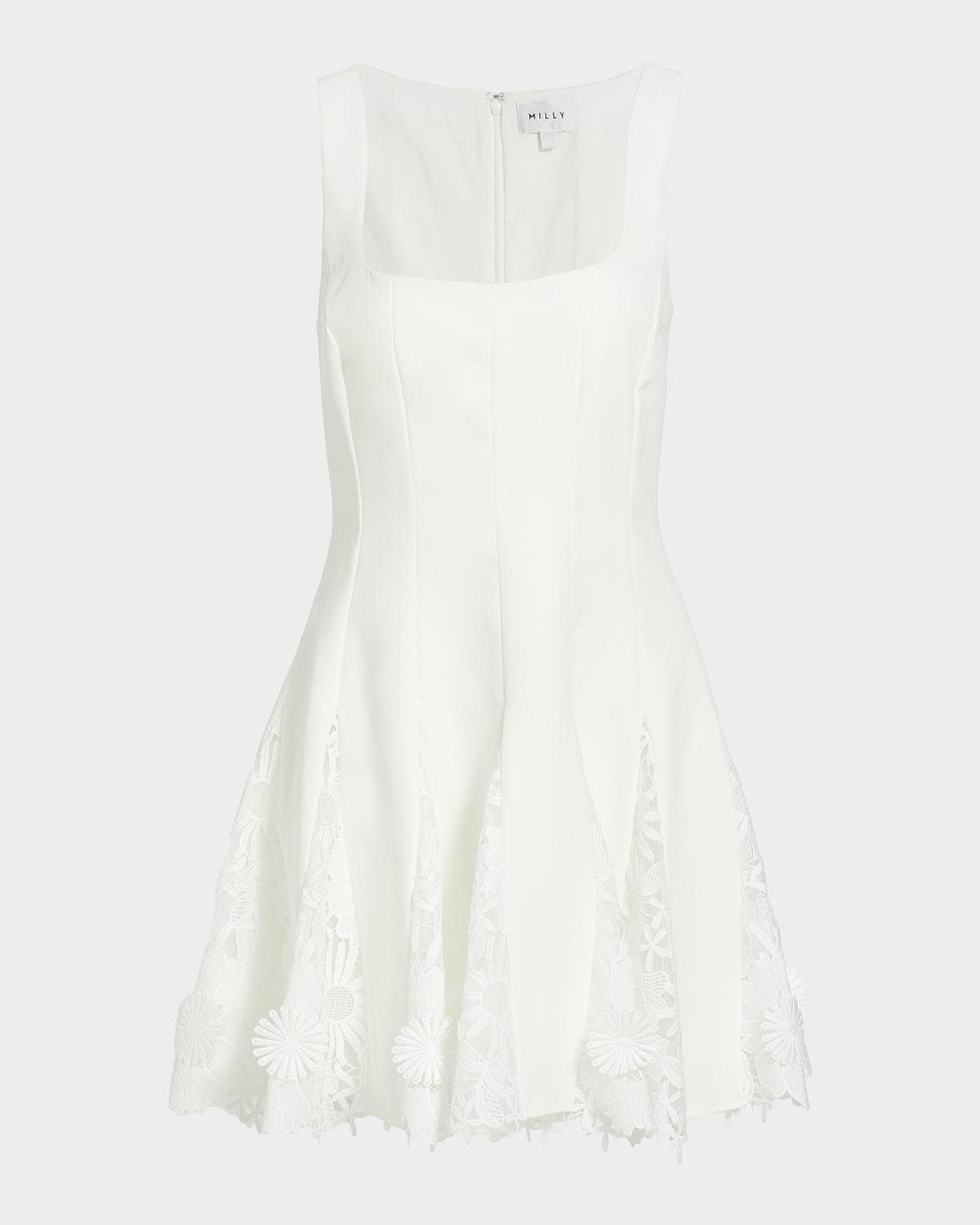 Milly Ariel Cady 3D Lace Minidress