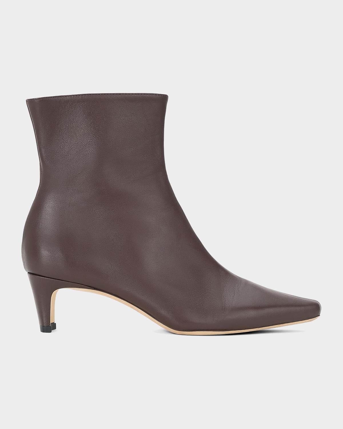 STAUD Wally Leather Ankle Boots