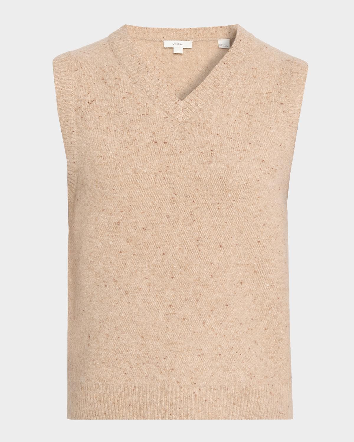 Vince Donegal Plush Cashmere Sweater Vest · LARGE