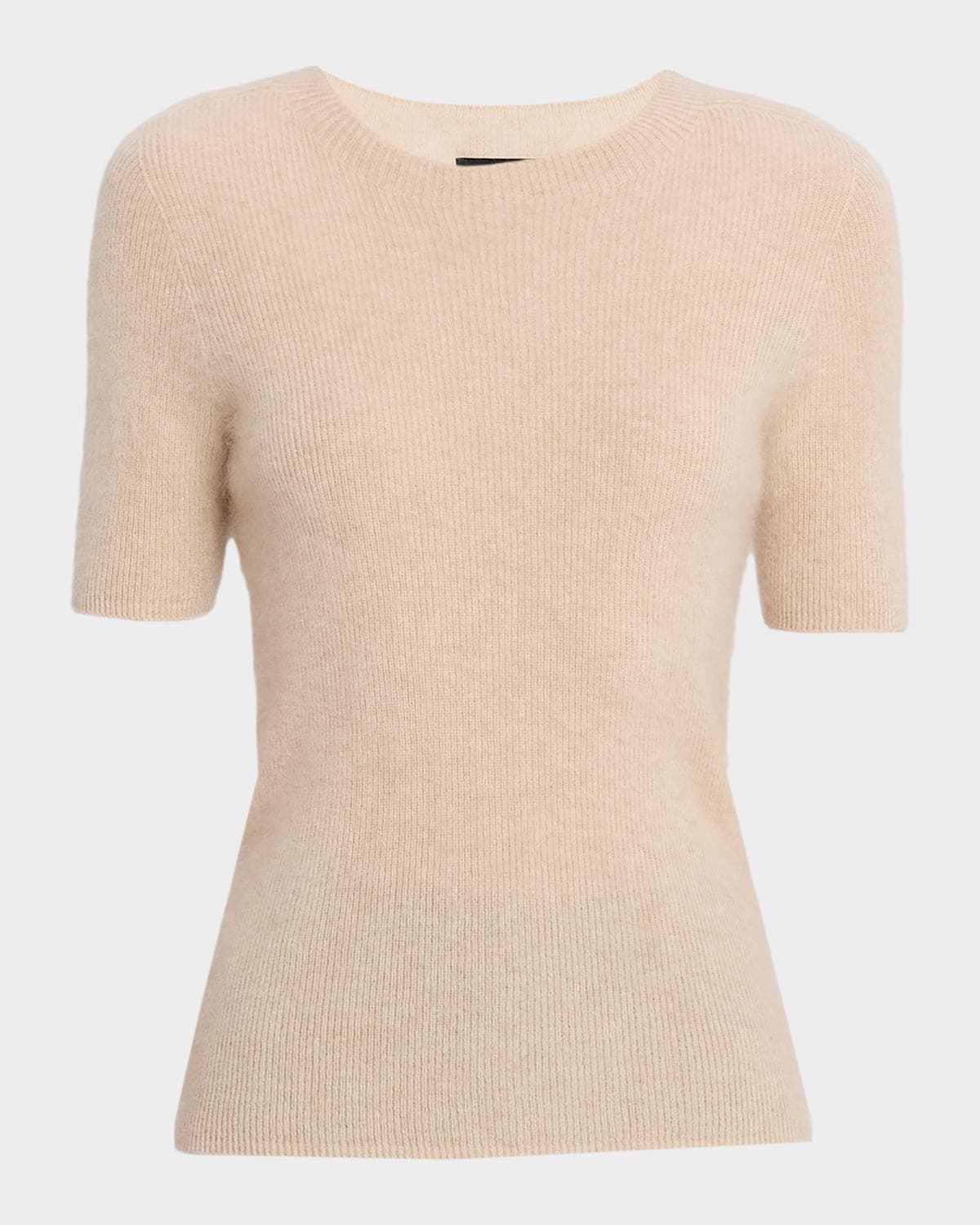 Elie Tahari The Yelena Cashmere Short-Sleeve Sweater · X-LARGE