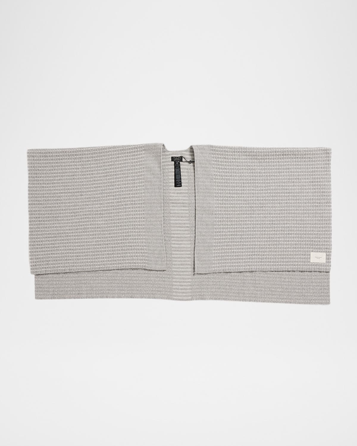 rag & bone Joni Waffle-Knit Poncho