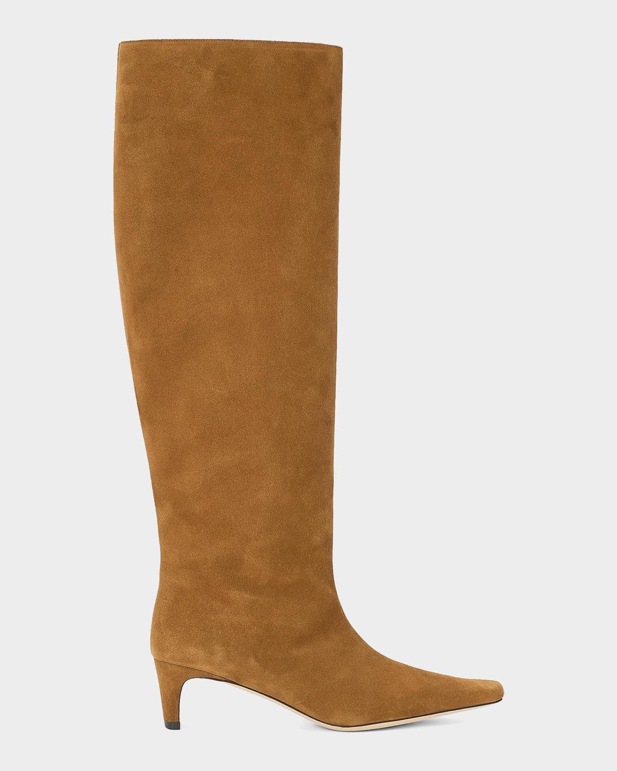 STAUD Wally 55MM Suede Wide-Calf Knee-High Boots