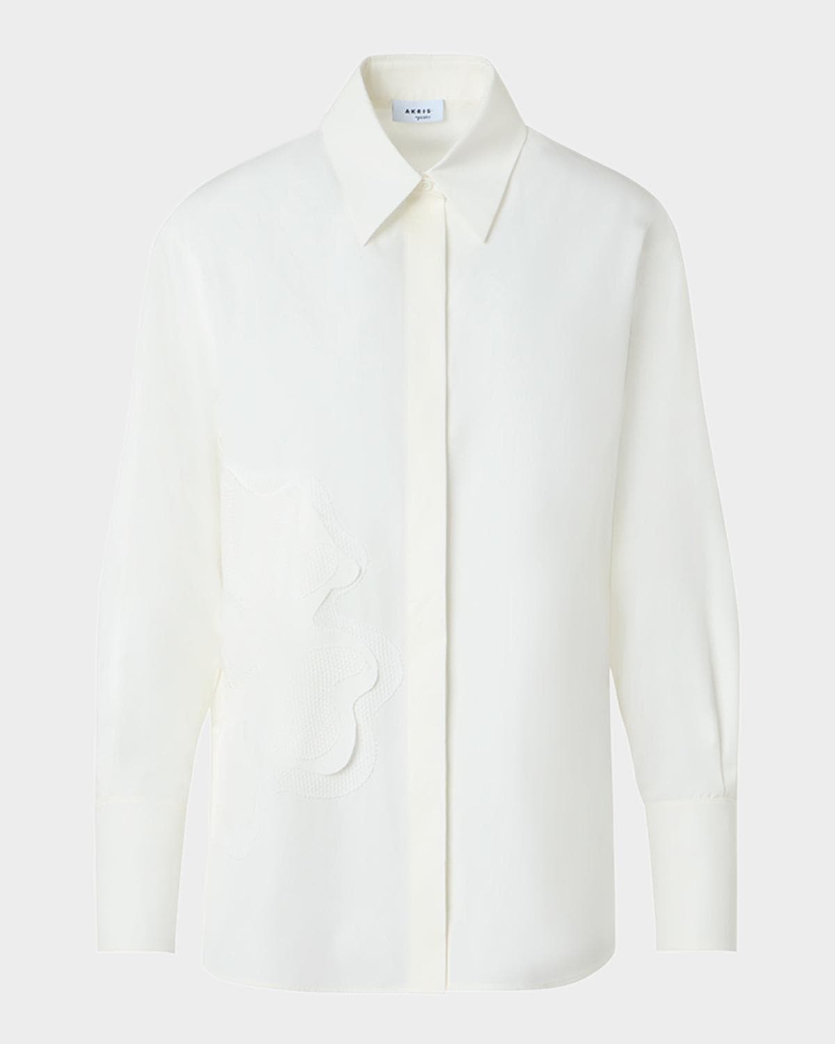 Akris punto Floral Applique Cotton Shirt · 6