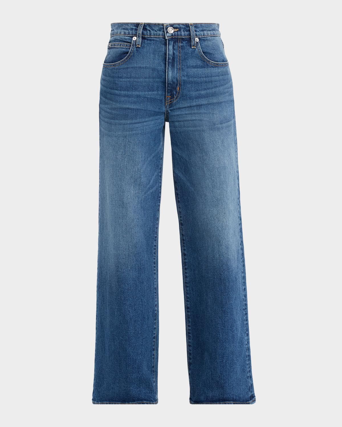 SLVRLAKE Selena Mid-Rise Wide-Leg Jeans