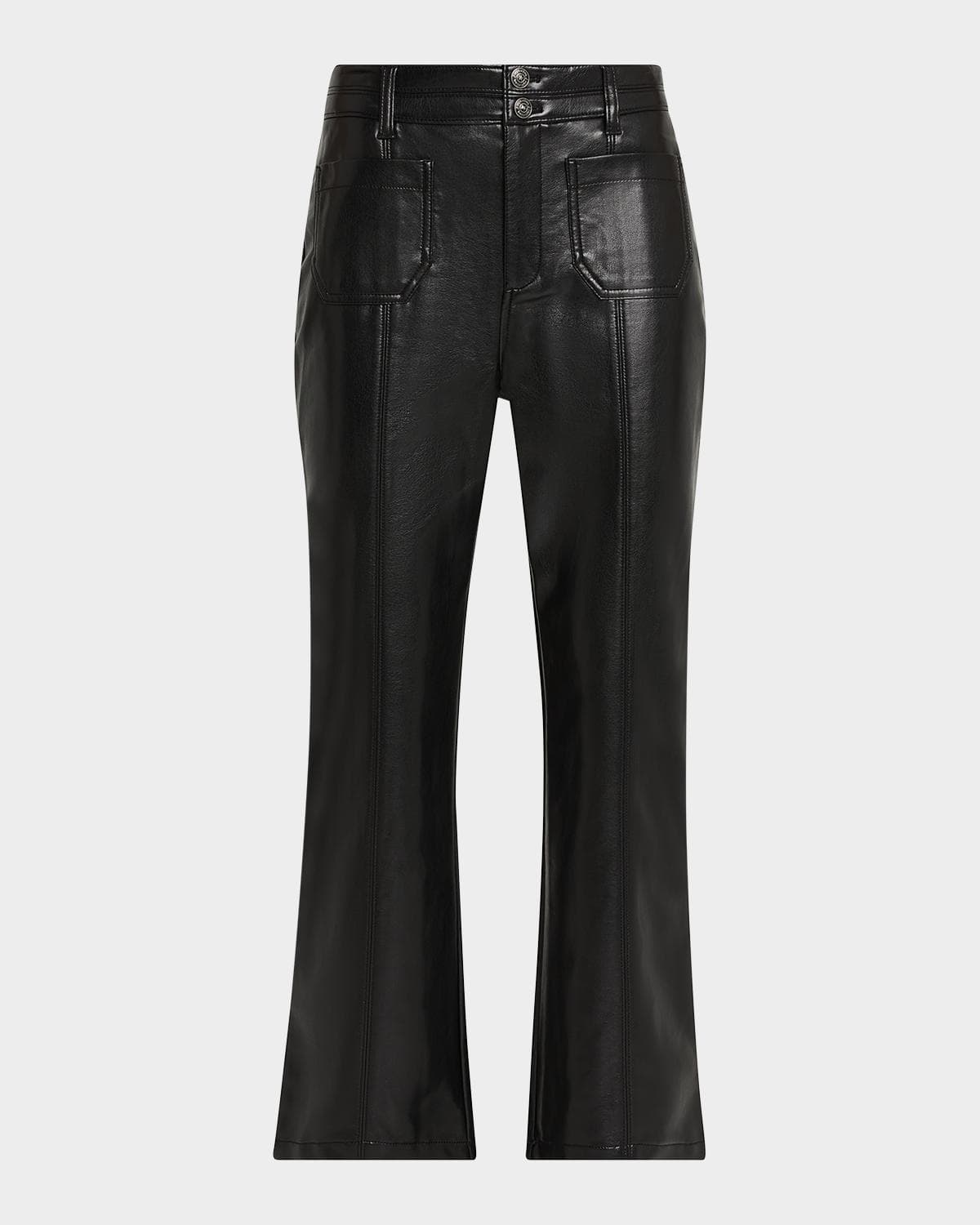 Cinq à Sept Vegan Leather Kick-Flare Pants