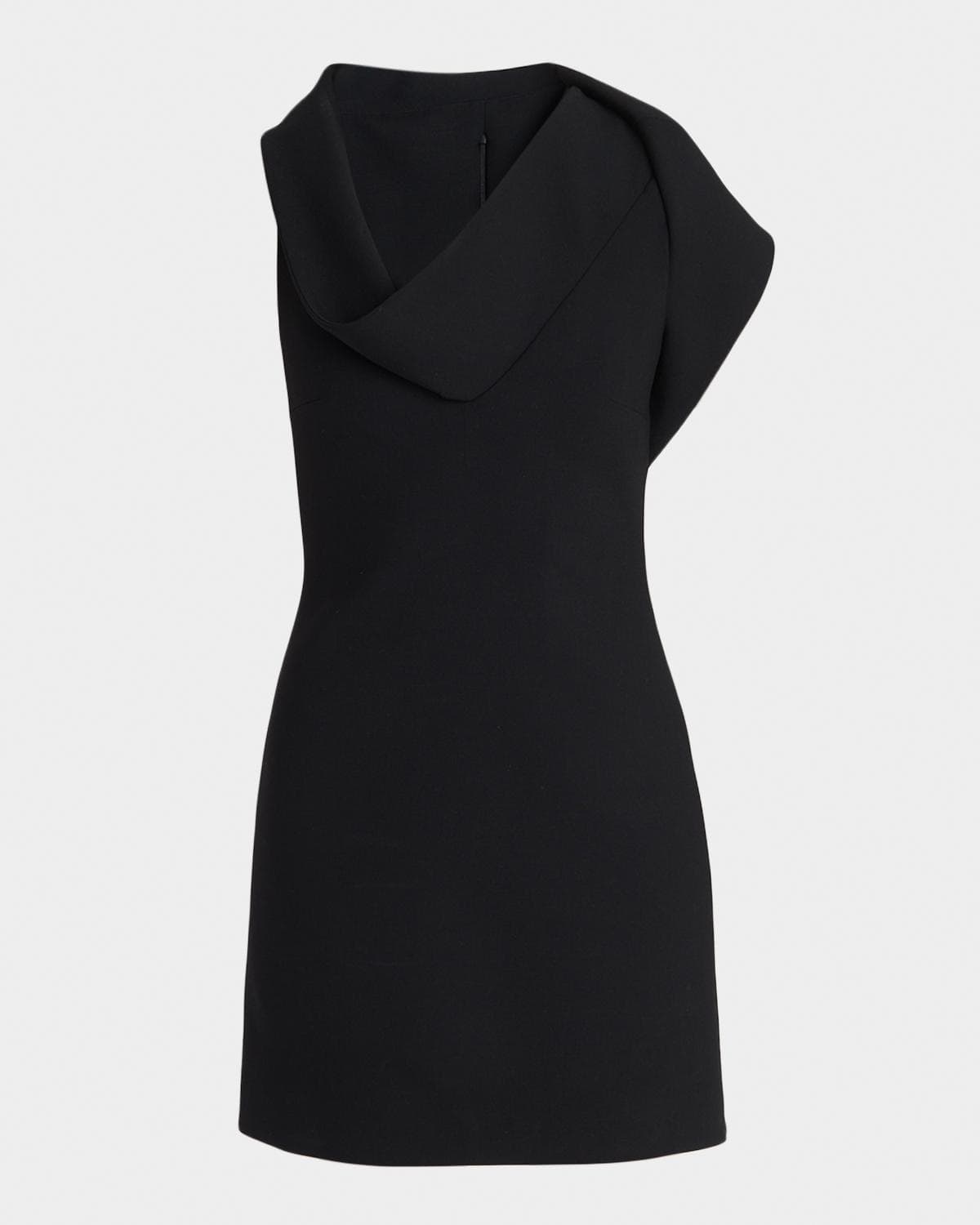 FERRAGAMO Cowl-Neck Stretch Twill Mini Dress