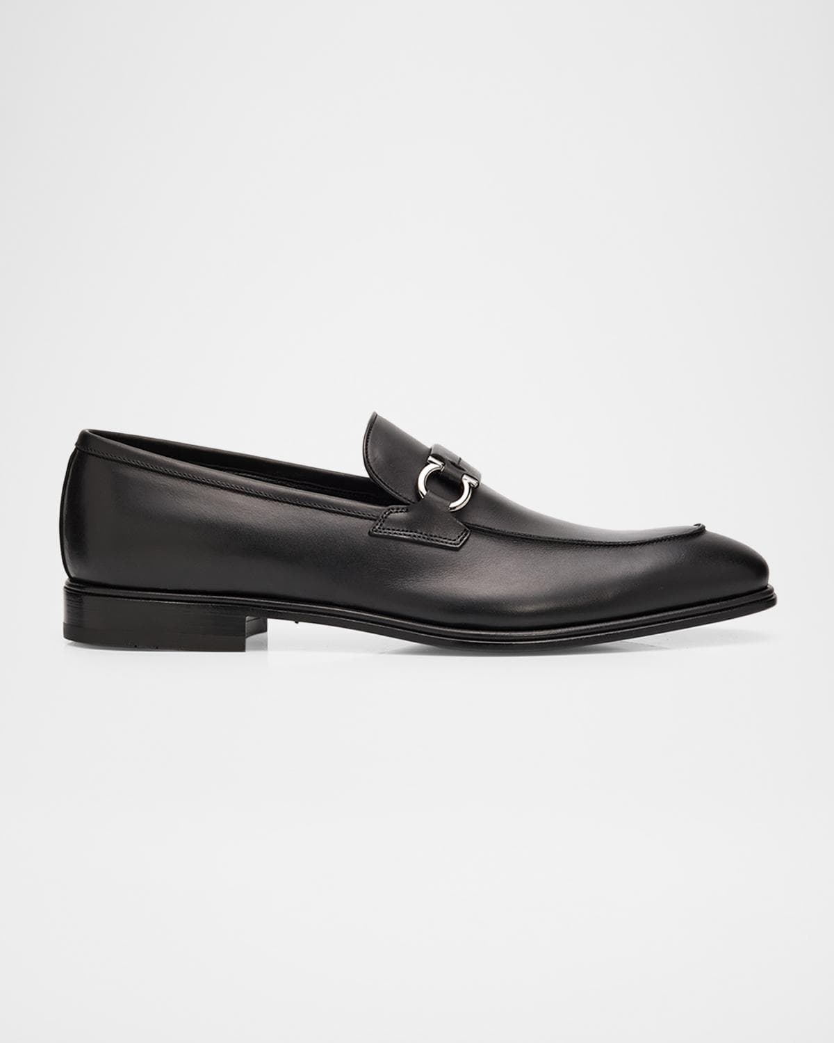 FERRAGAMO Men's Turner Side-Gancini Leather Loafers