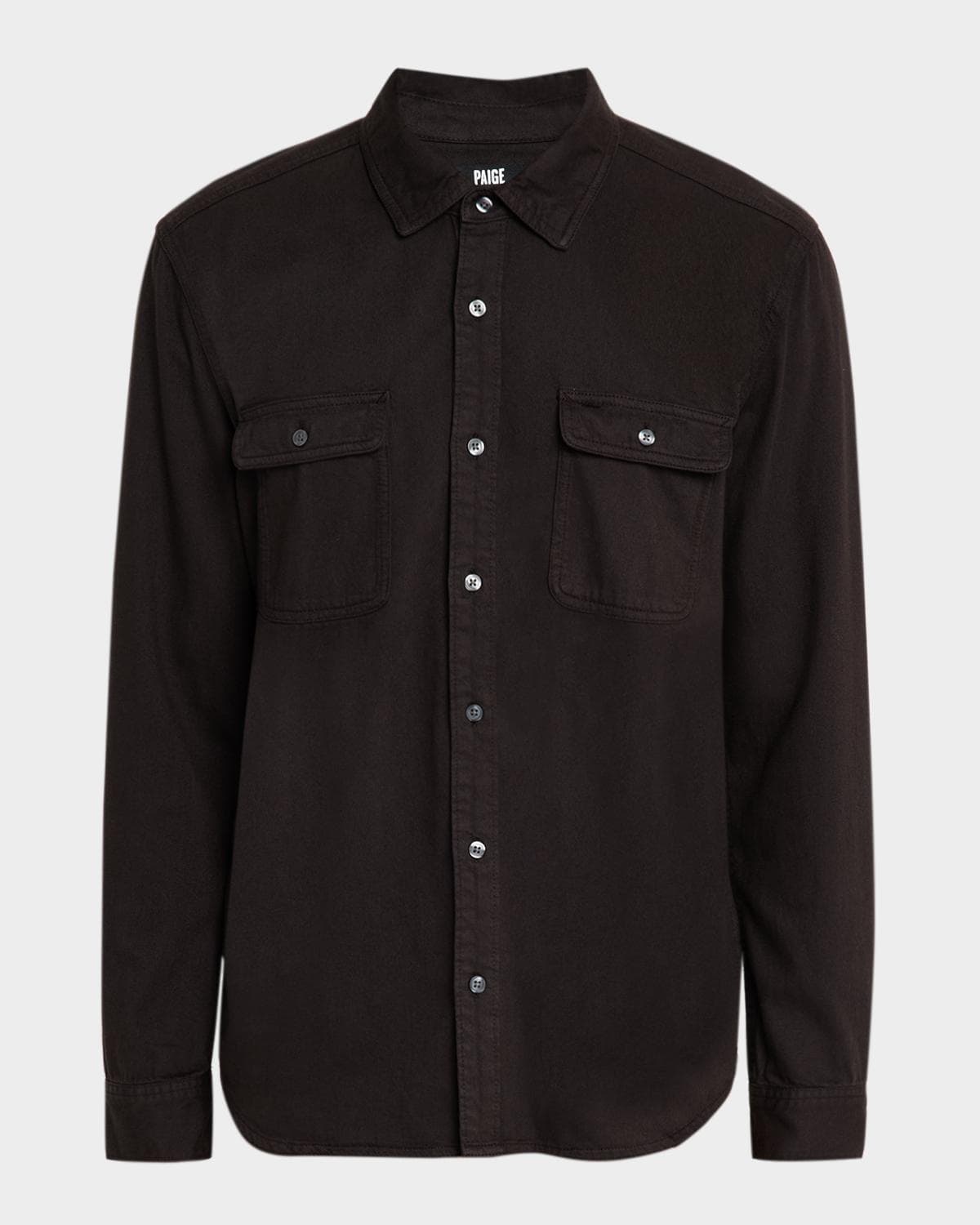 PAIGE Martin Cotton-Blend Twill Shirt
