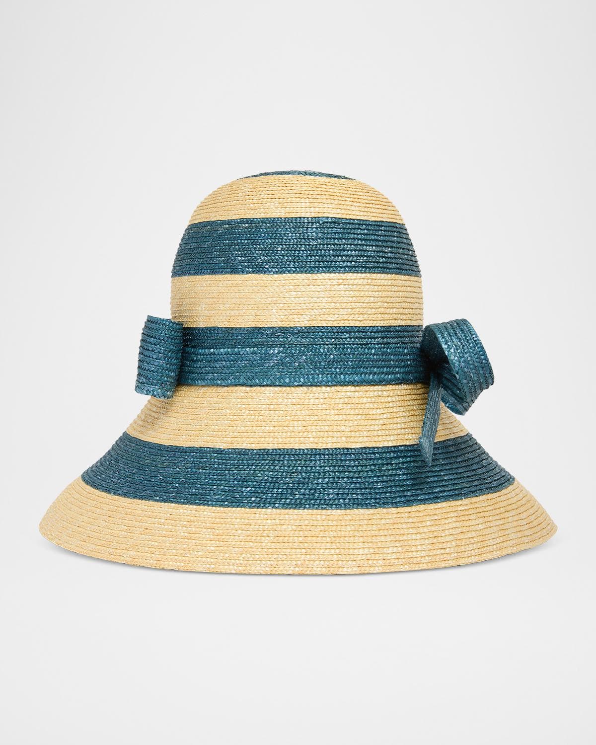 Valentino Garavani VLogo Signature Straw Cloche Hat