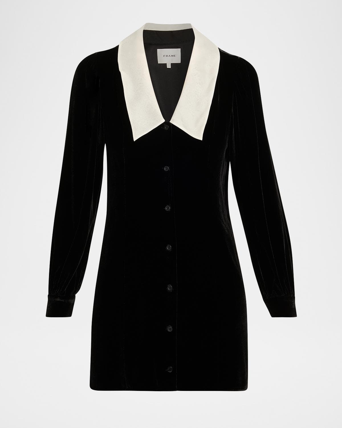FRAME The Velvet Sailor Mini Dress