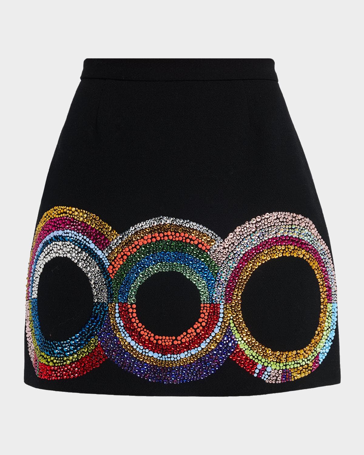 Libertine Sonia Crystal Cashmere Mini Skirt · SMALL