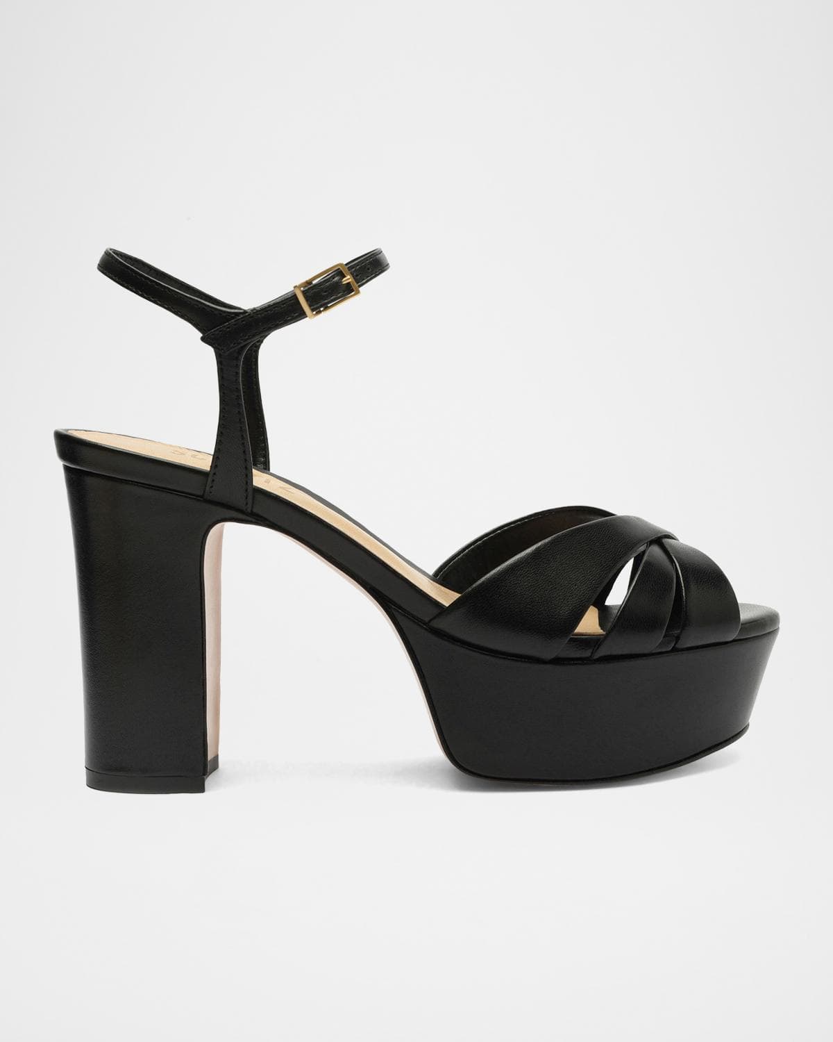 Schutz 105mm Keefa Leather Platform Sandals