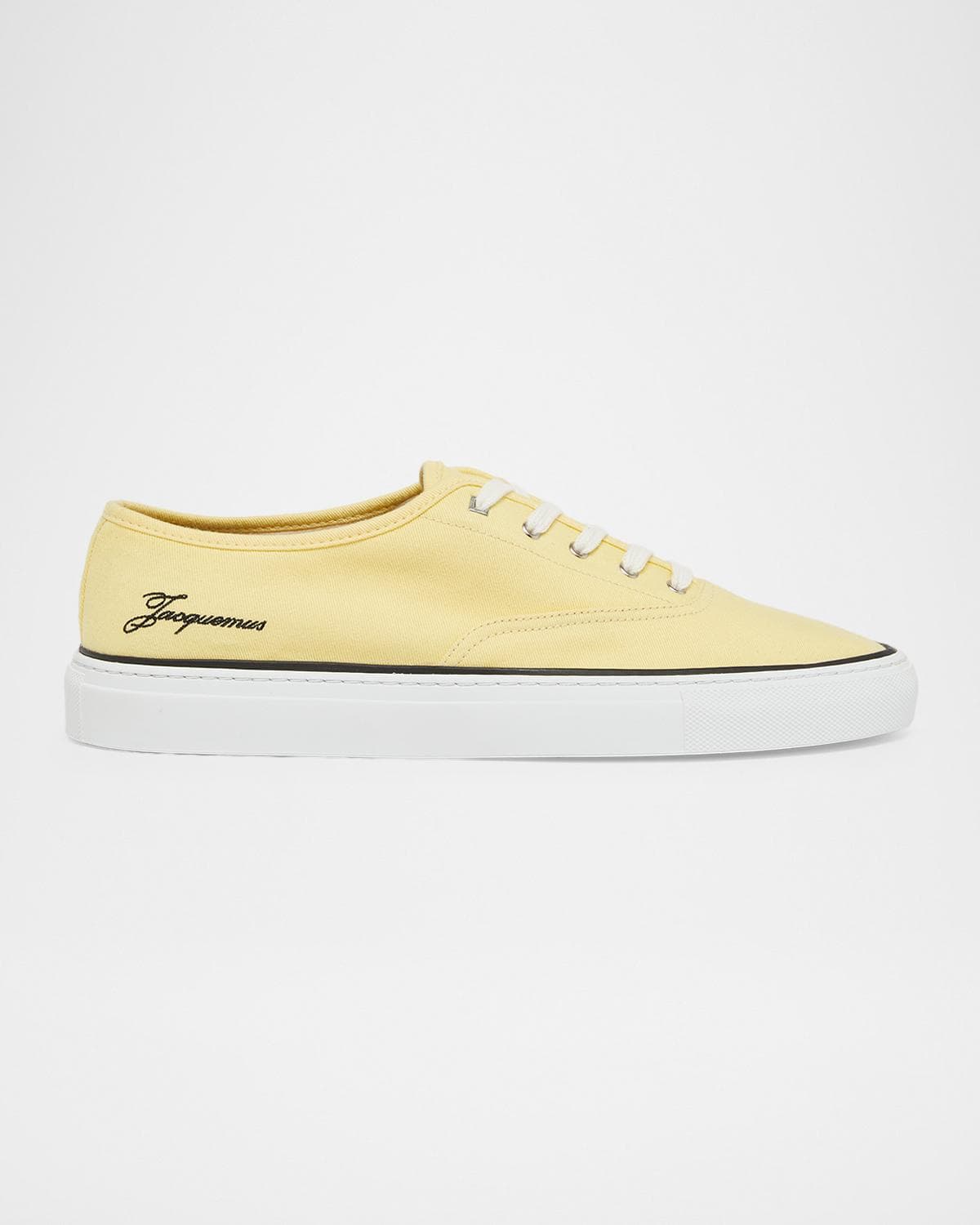 Jacquemus Men's Les Fefe Canvas Low-Top Sneakers