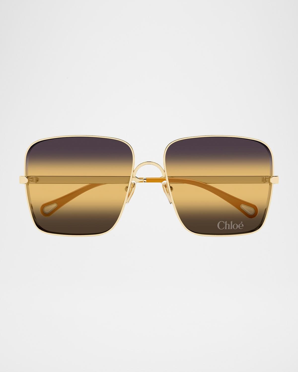Chloe Aly 53mm Metal Square Sunglasses