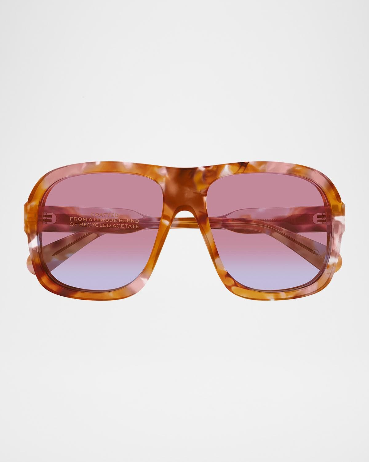 Chloe Gayia 58mm Acetate Semi-Shield Sunglasses