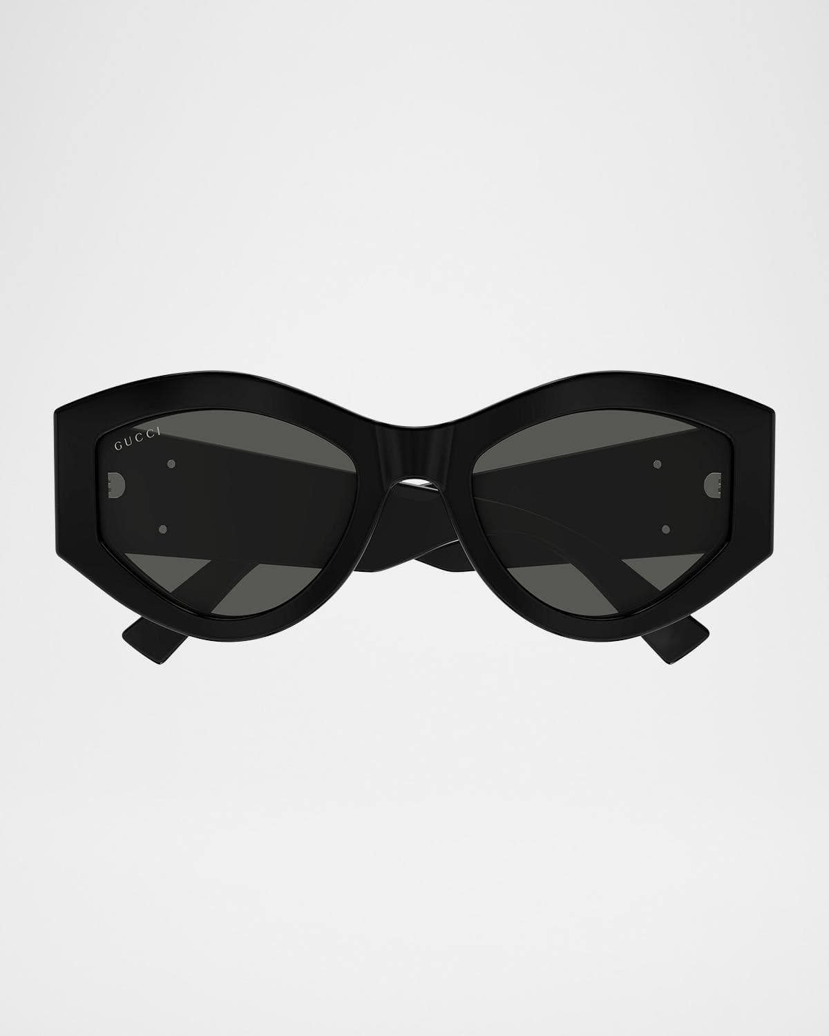 Gucci GG Extruded 53mm Acetate Geometric Sunglasses