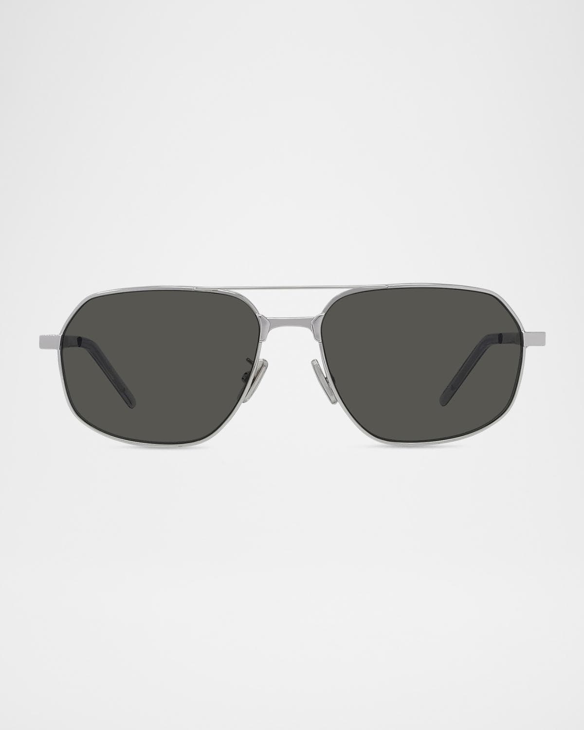 Givenchy GV One 57mm Metal Aviator Sunglasses