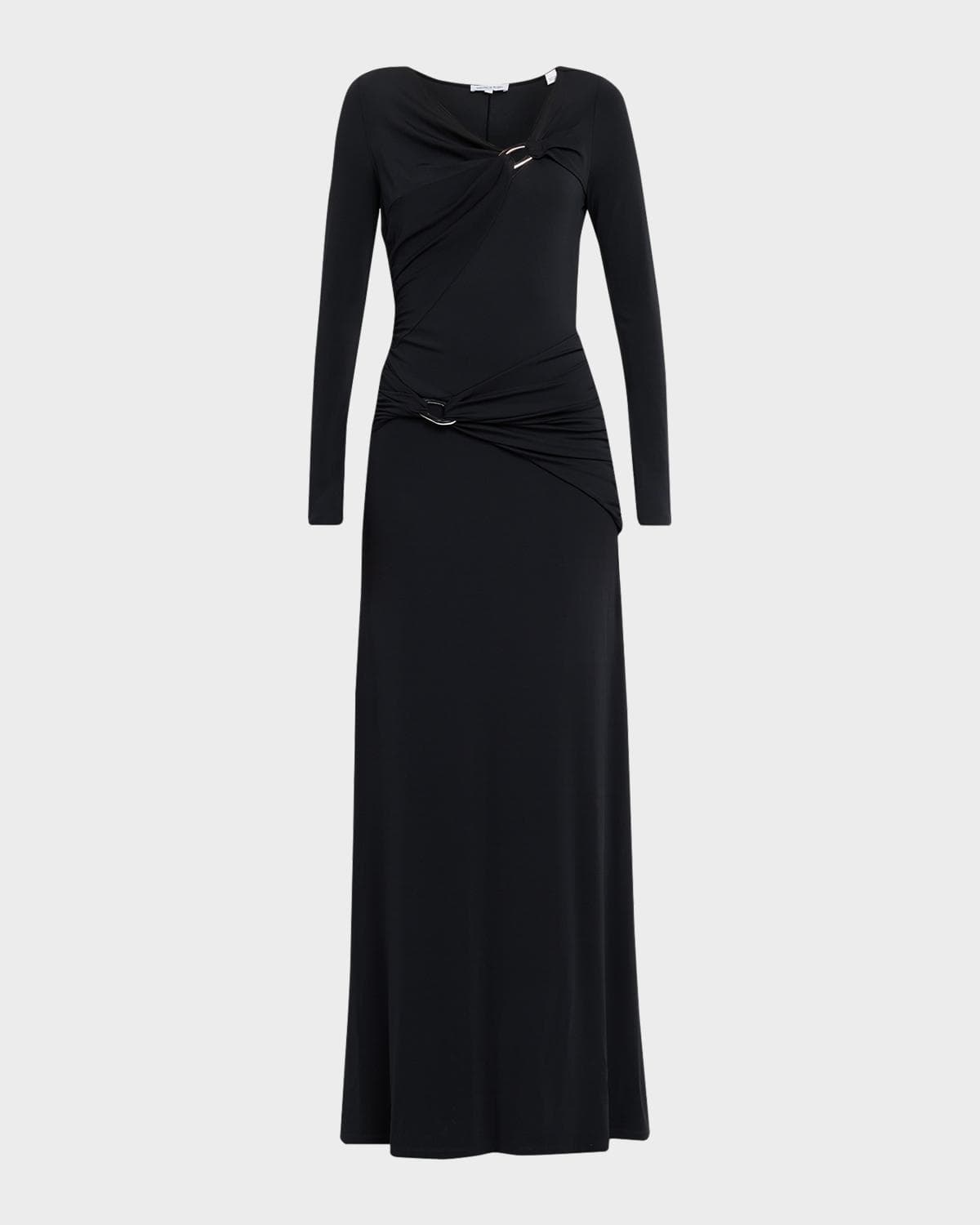 Veronica Beard Viela Long-Sleeve Jersey Maxi Dress