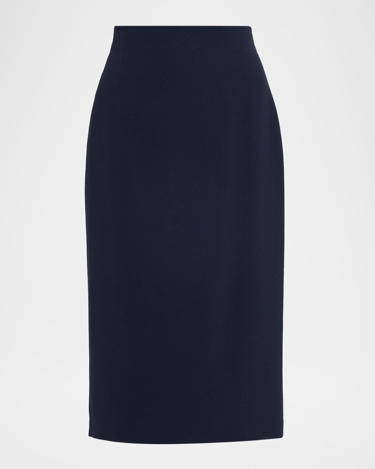 Lafayette 148 New York Finesse Crepe Midi Pencil Skirt