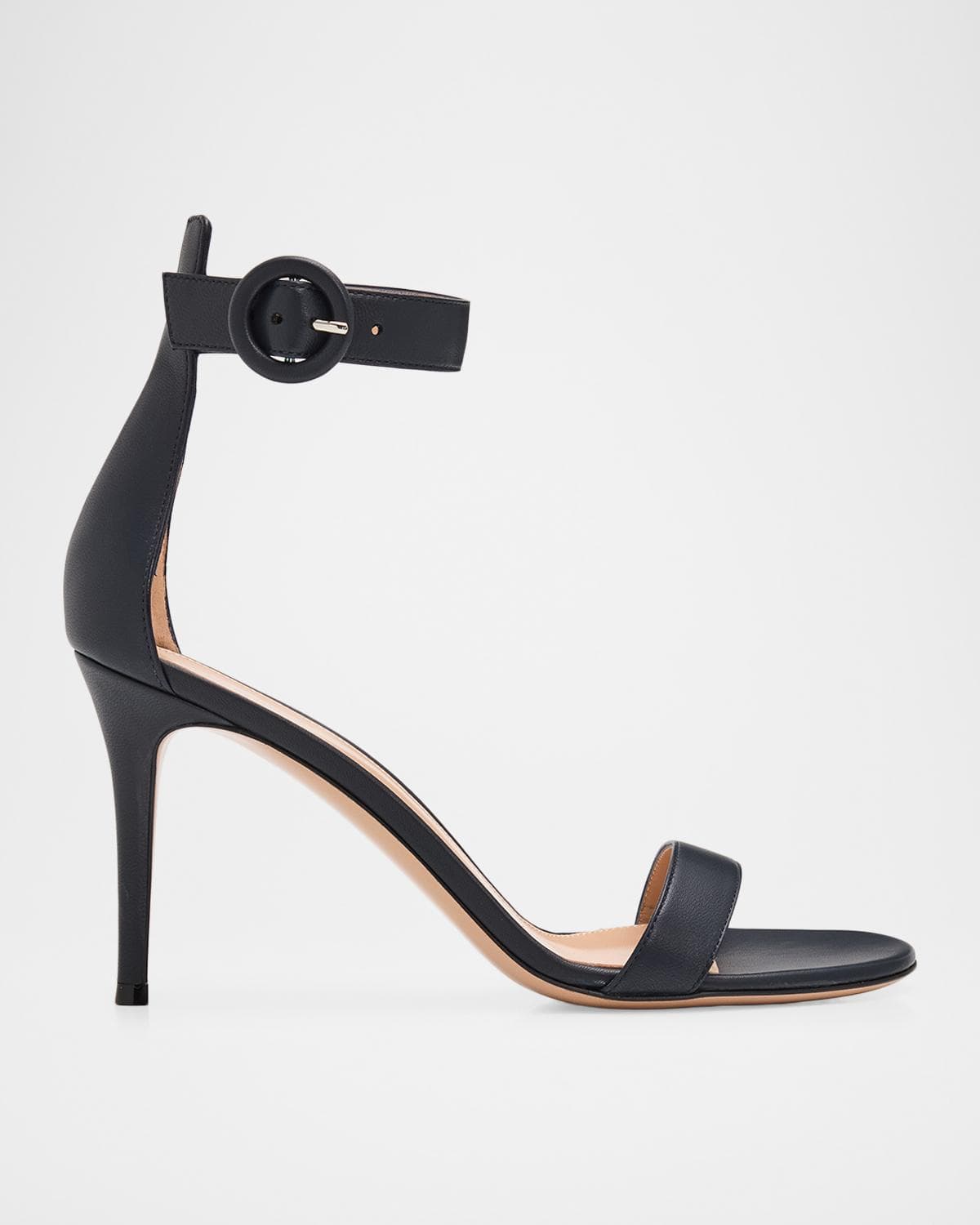 Gianvito Rossi 85mm Portofino Nappa Leather Ankle-Strap Sandals