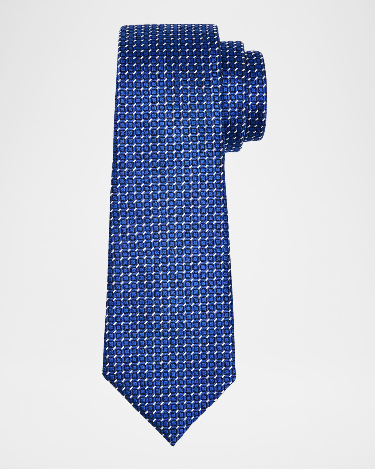 TOM FORD Men's Micro Dash Mulberry Silk Tie · 11B / 42EU