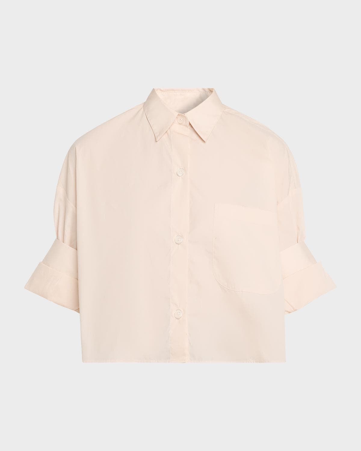 TWP Next Ex Cropped Shirt in Superfine Cotton