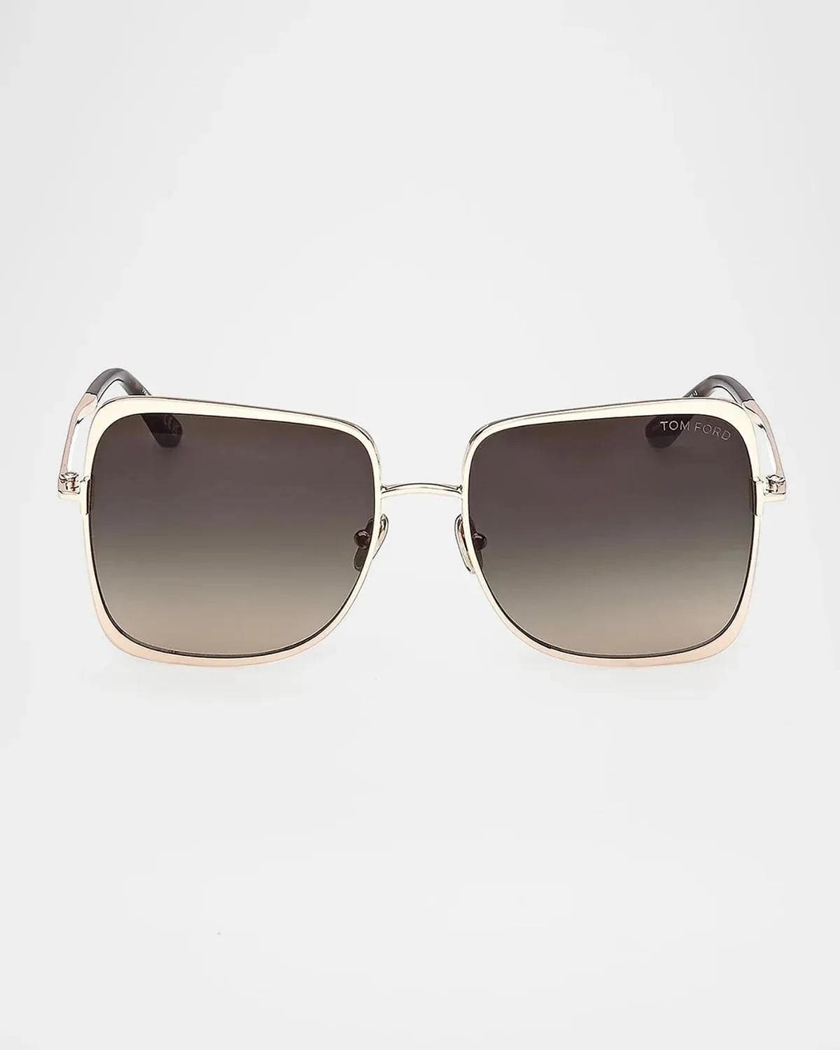 TOM FORD Chloe 52mm Oval Acetate Sunglasses