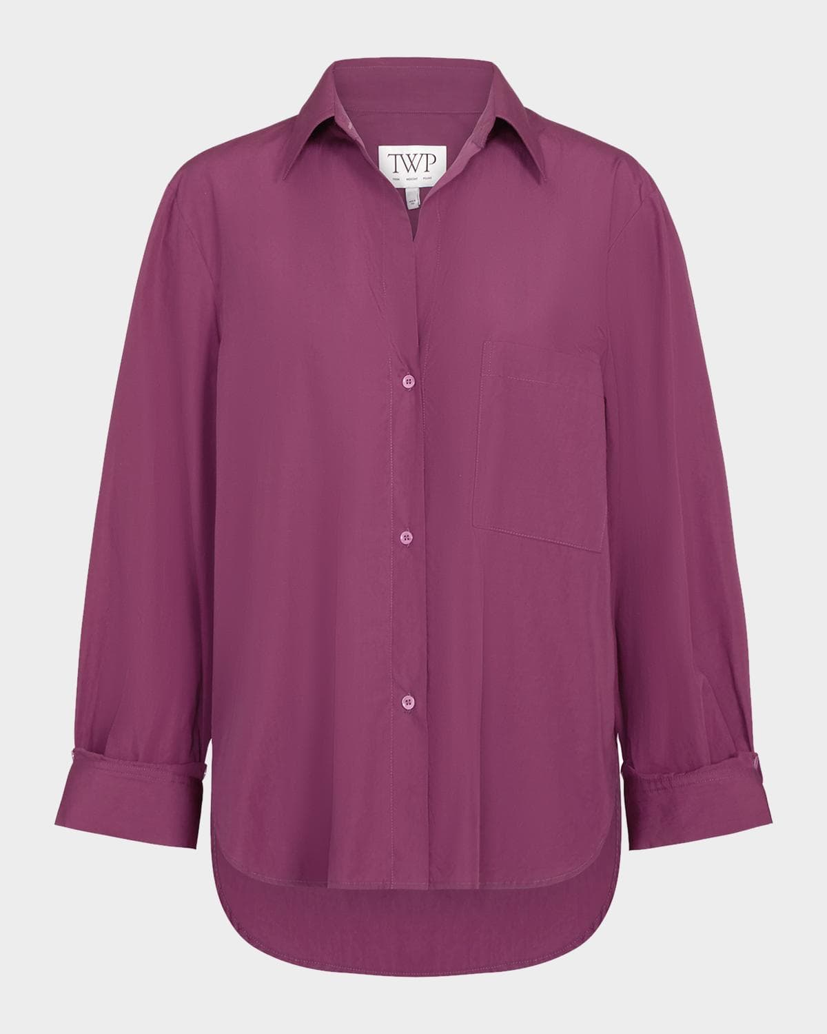 TWP Next Morning Button-Front Shirt · P