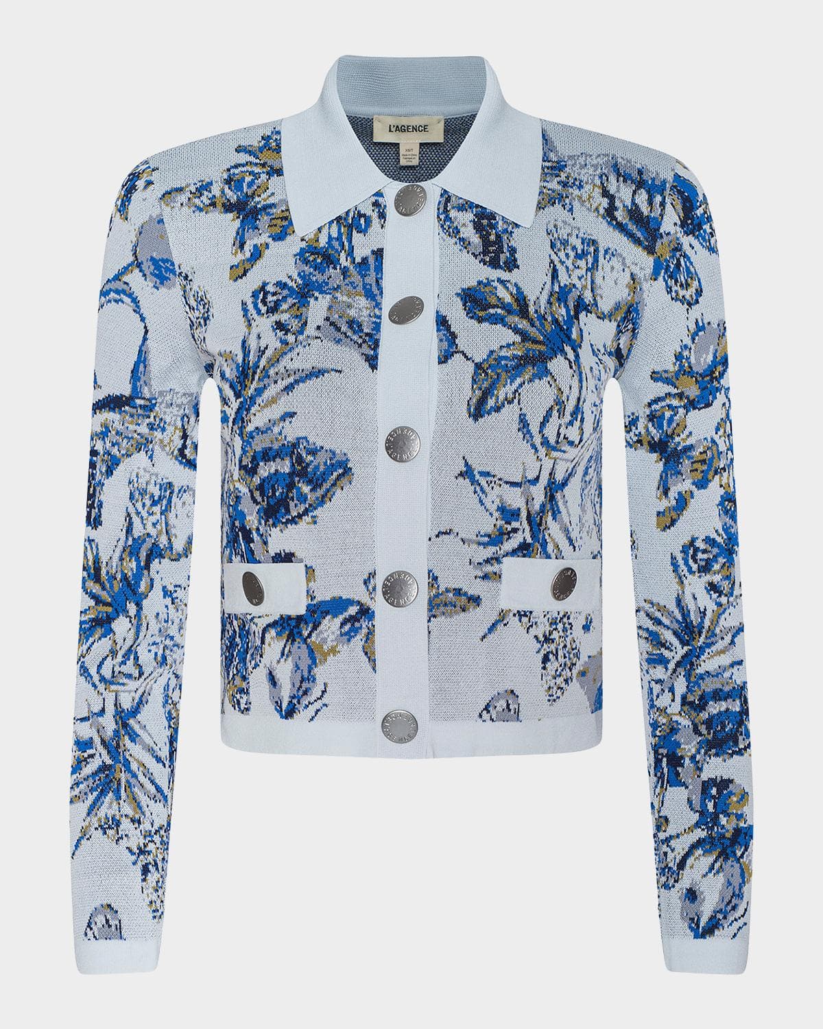 L 'AGENCE Western Toile Osiris Jacquard Cardigan